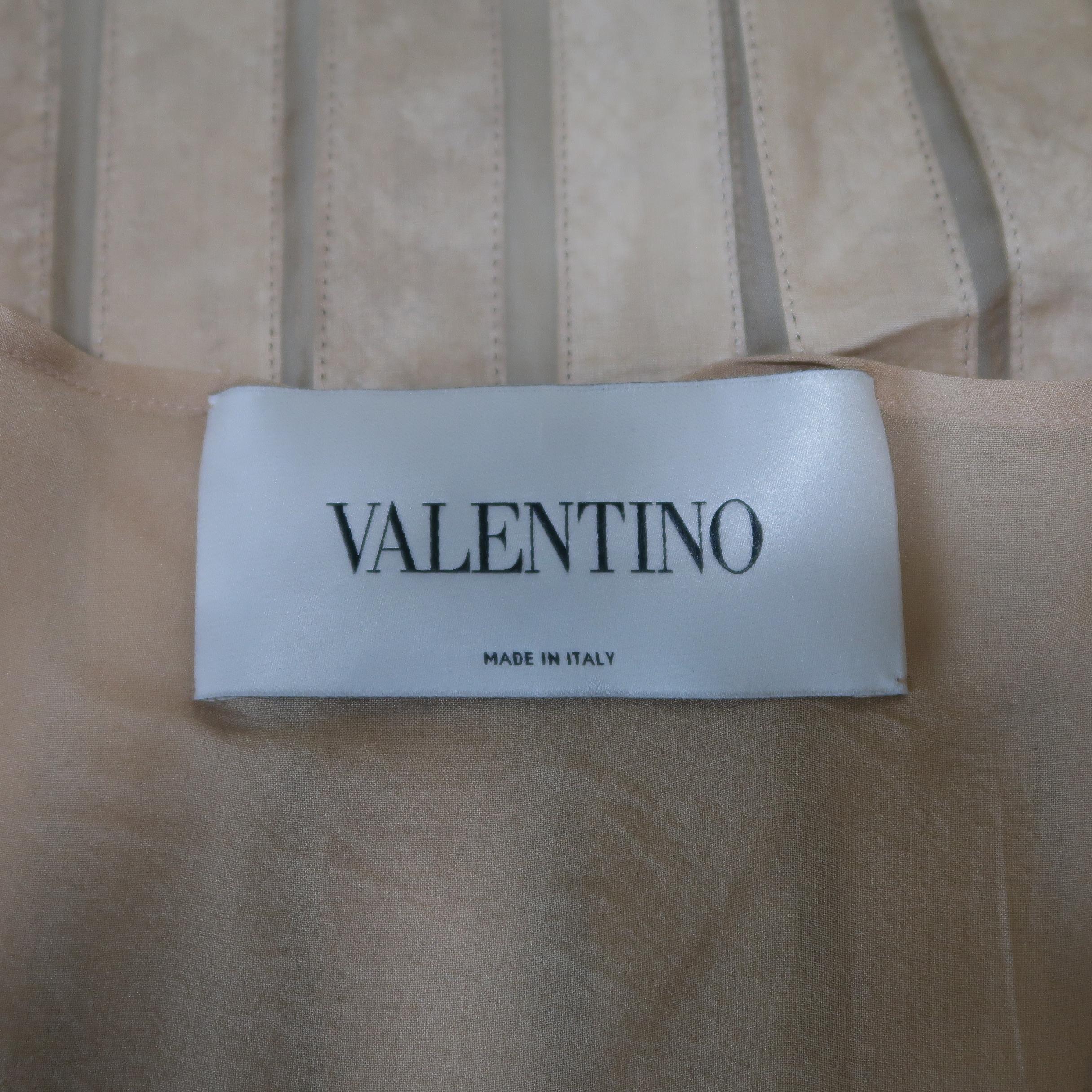 Valentino Silk and Snake Skin Pleated Cocktail Dress, Spring 2013 Runway 7