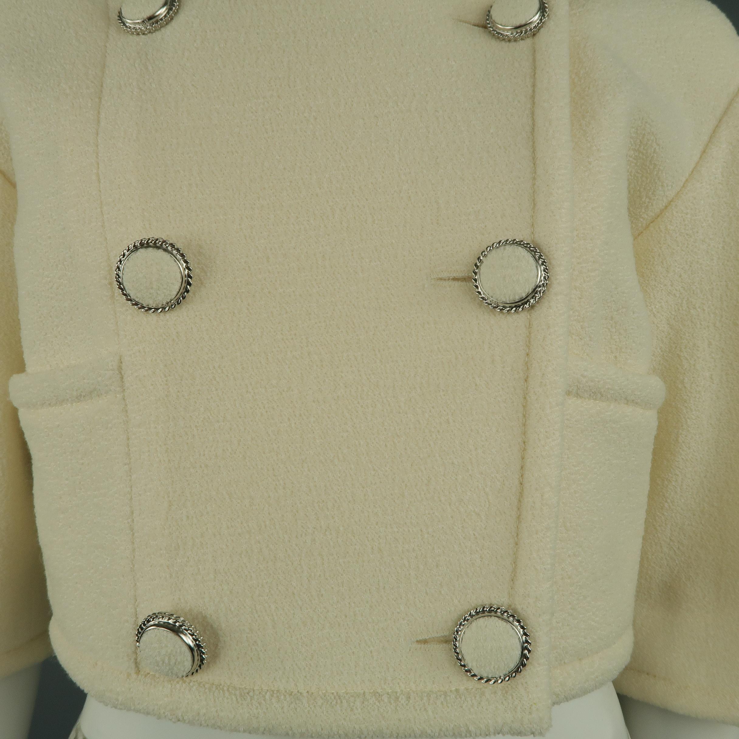 ivory double breasted coat