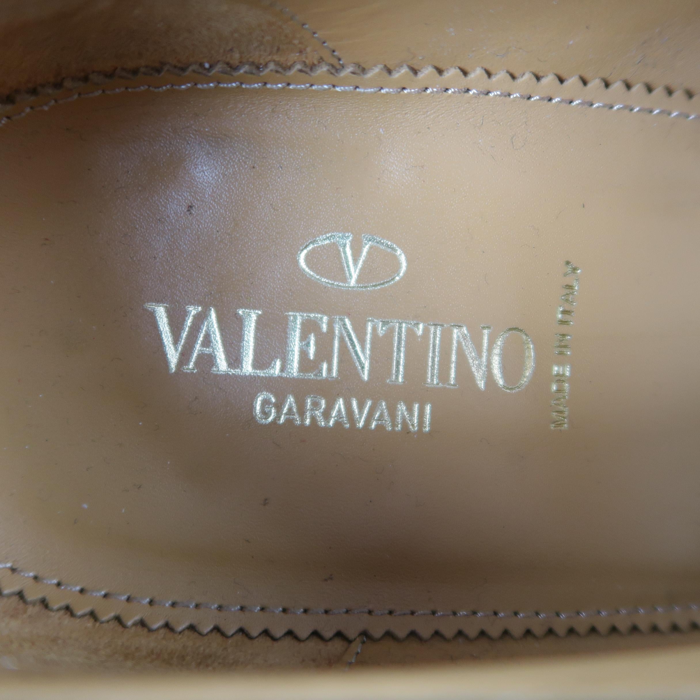 VALENTINO Size 11 Black Leather Rockstud Double Monk Strap Dress Shoes 3