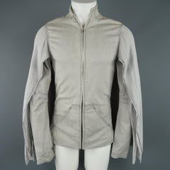 GARETH PUGH XS Light Grey Denim Chiffon Cape Overlay Jacket / Coat