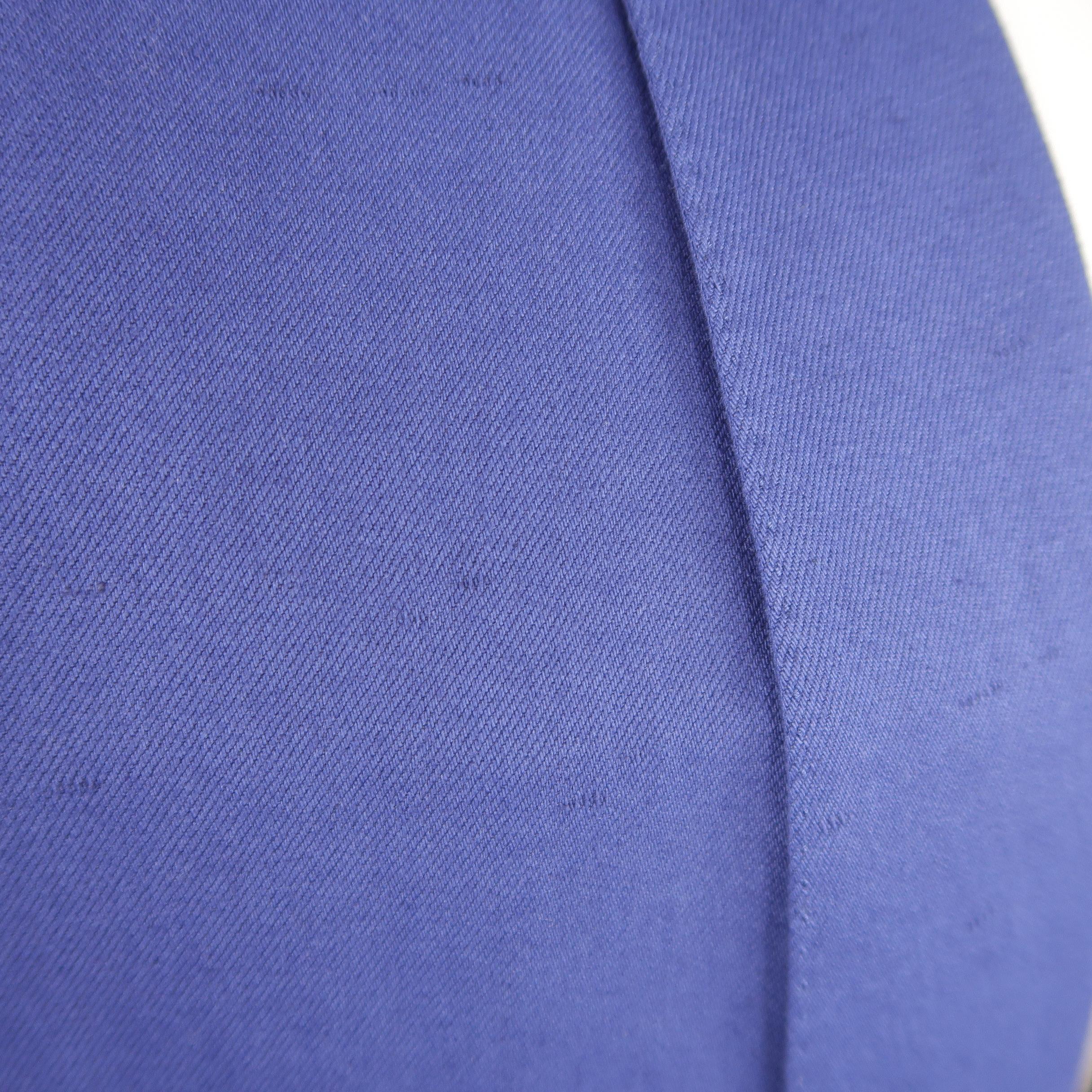 Men's 3.1 Phillip Lim Blue Cotton / Linen Shawl Collar Jacket / Sport Coat