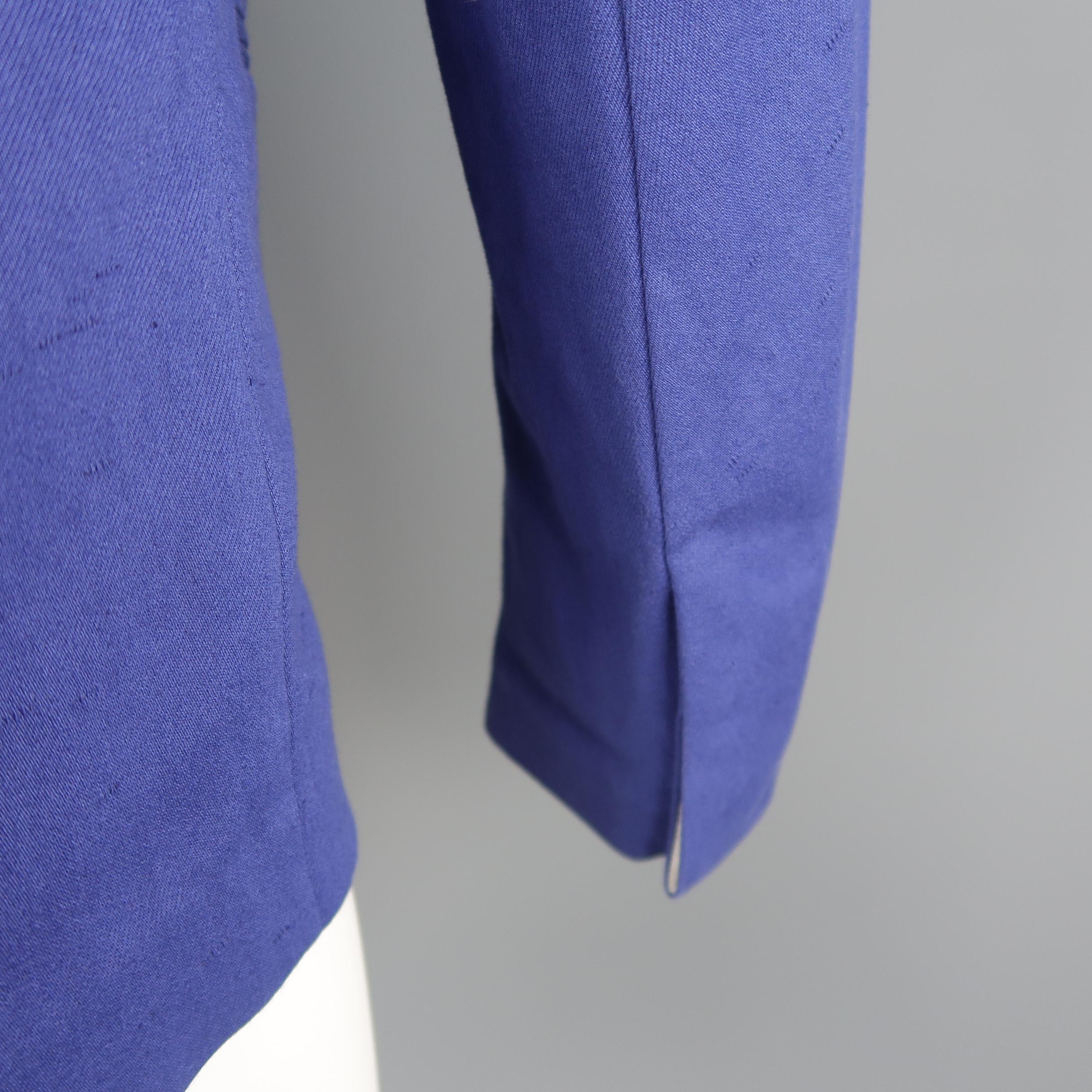 3.1 Phillip Lim Blue Cotton / Linen Shawl Collar Jacket / Sport Coat 2