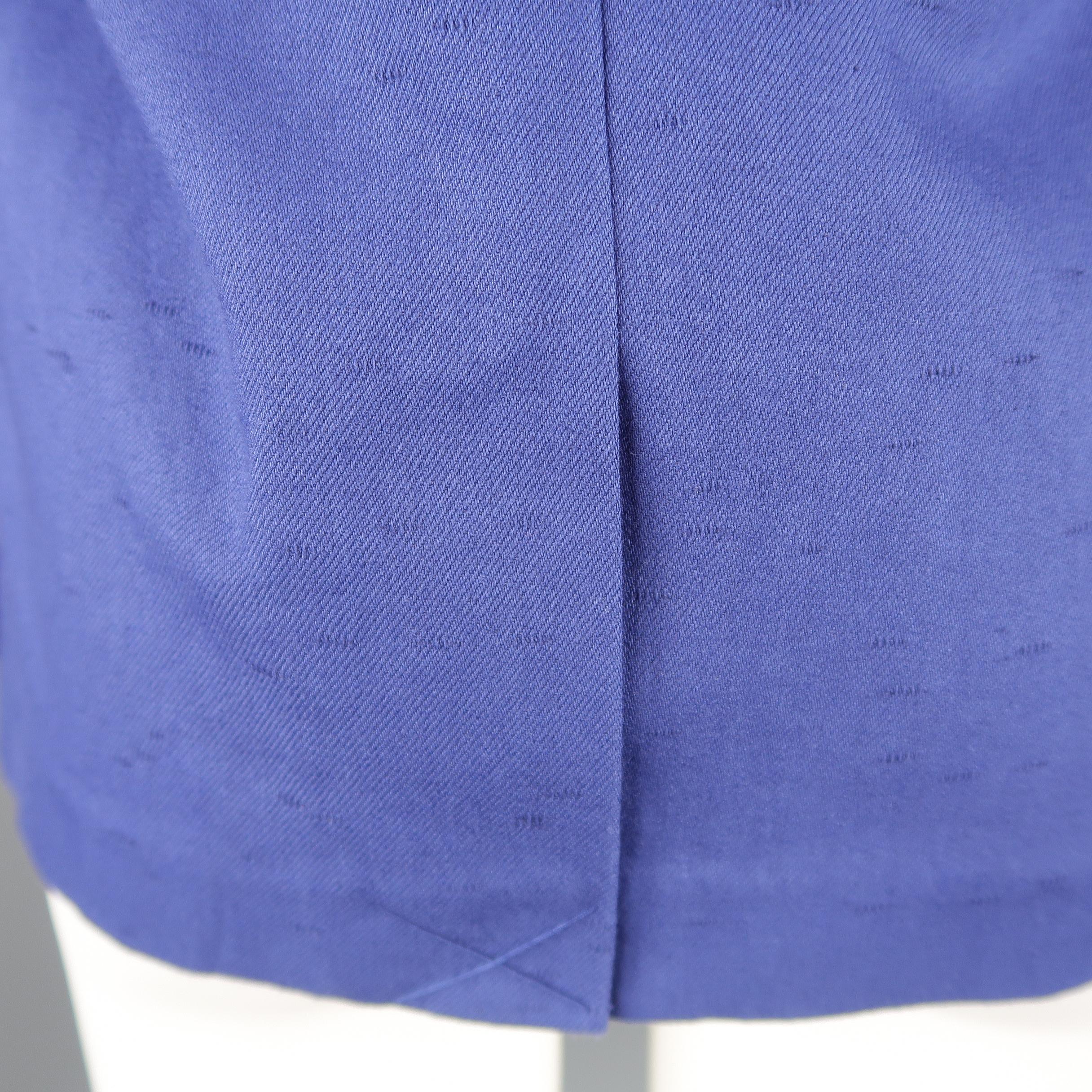 3.1 Phillip Lim Blue Cotton / Linen Shawl Collar Jacket / Sport Coat 3