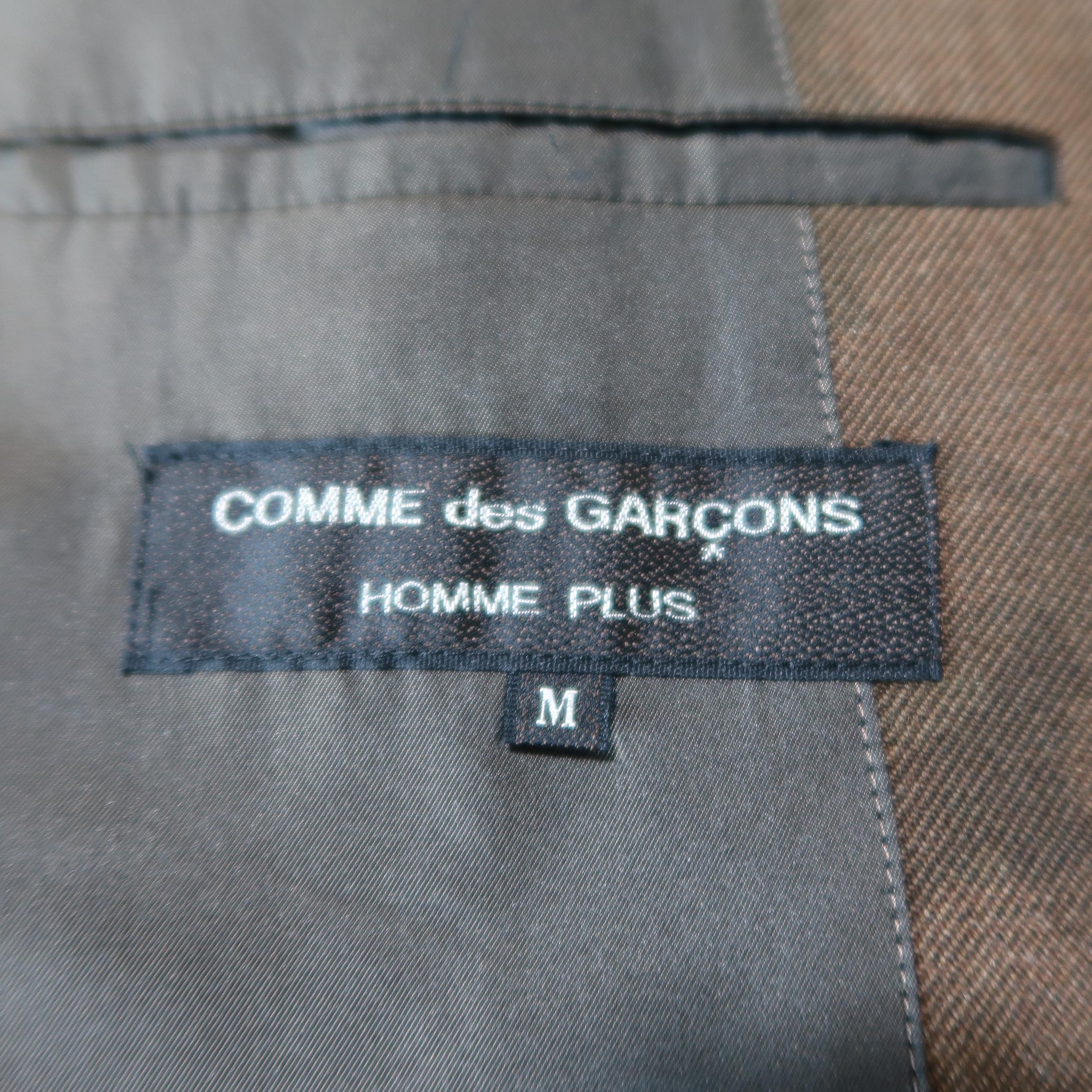 Comme Des Garcons Vintage Brown Camouflage Wool Notch Lapel Sport Coat Jacket 2