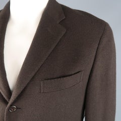 Polo Ralph Lauren Regular Brown Cashmere 3 Button Sport Coat / Jacket Blazer