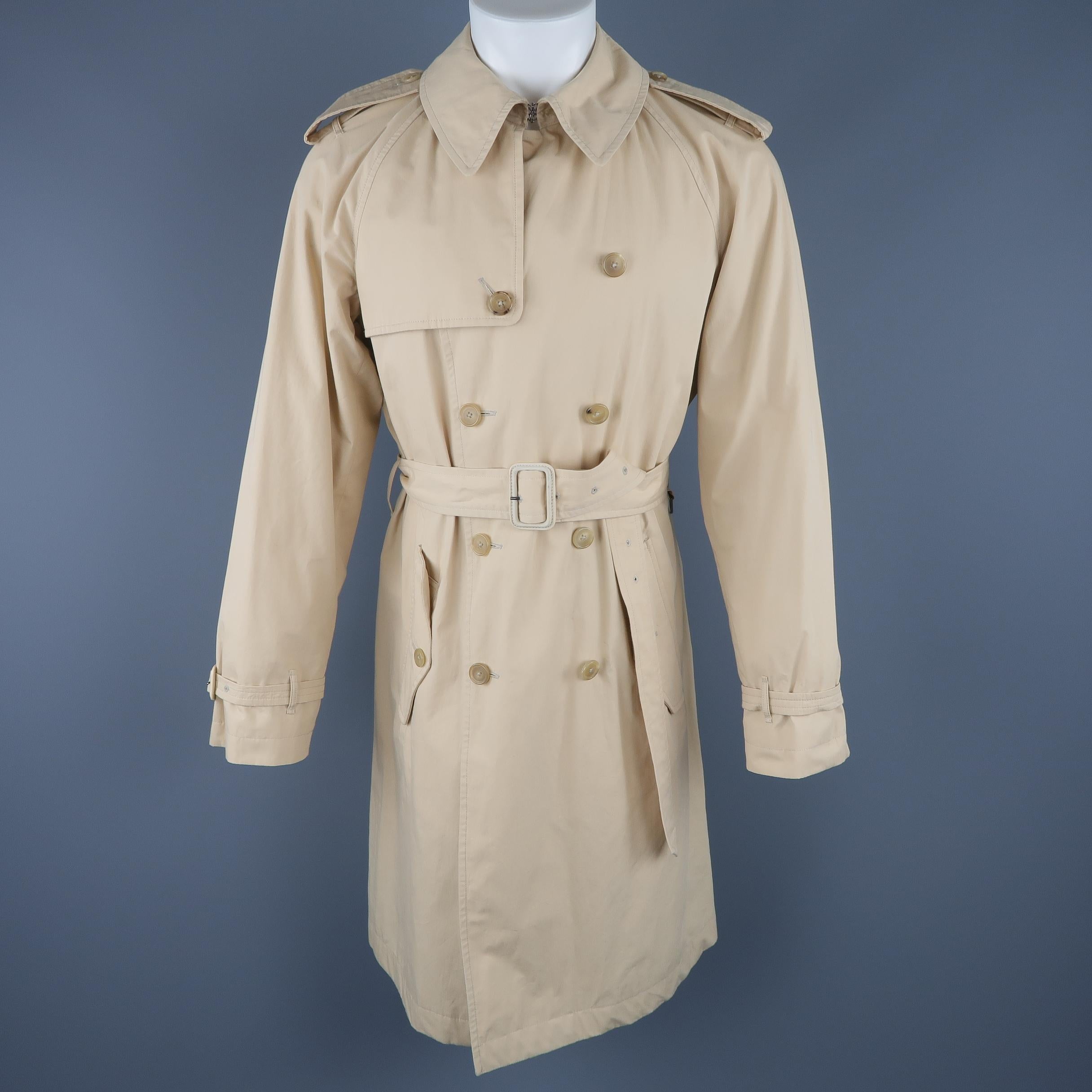 1308-ralph lauren-men’s classic trench winter single breasted cotton outerwear jacket