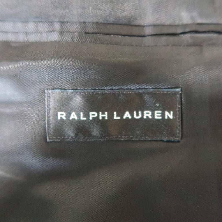 RALPH LAUREN 38 Black Western Cowboy Embroidered Wool Sport Coat Jacket ...