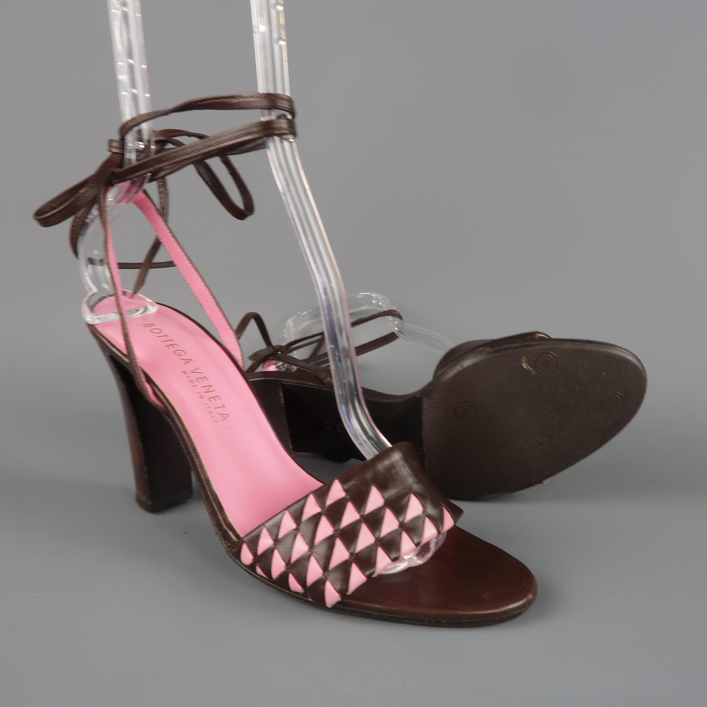 pink and brown heels