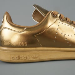 Raf Simons Adidas Copper Metallic Leather Stan Smith Sneakers