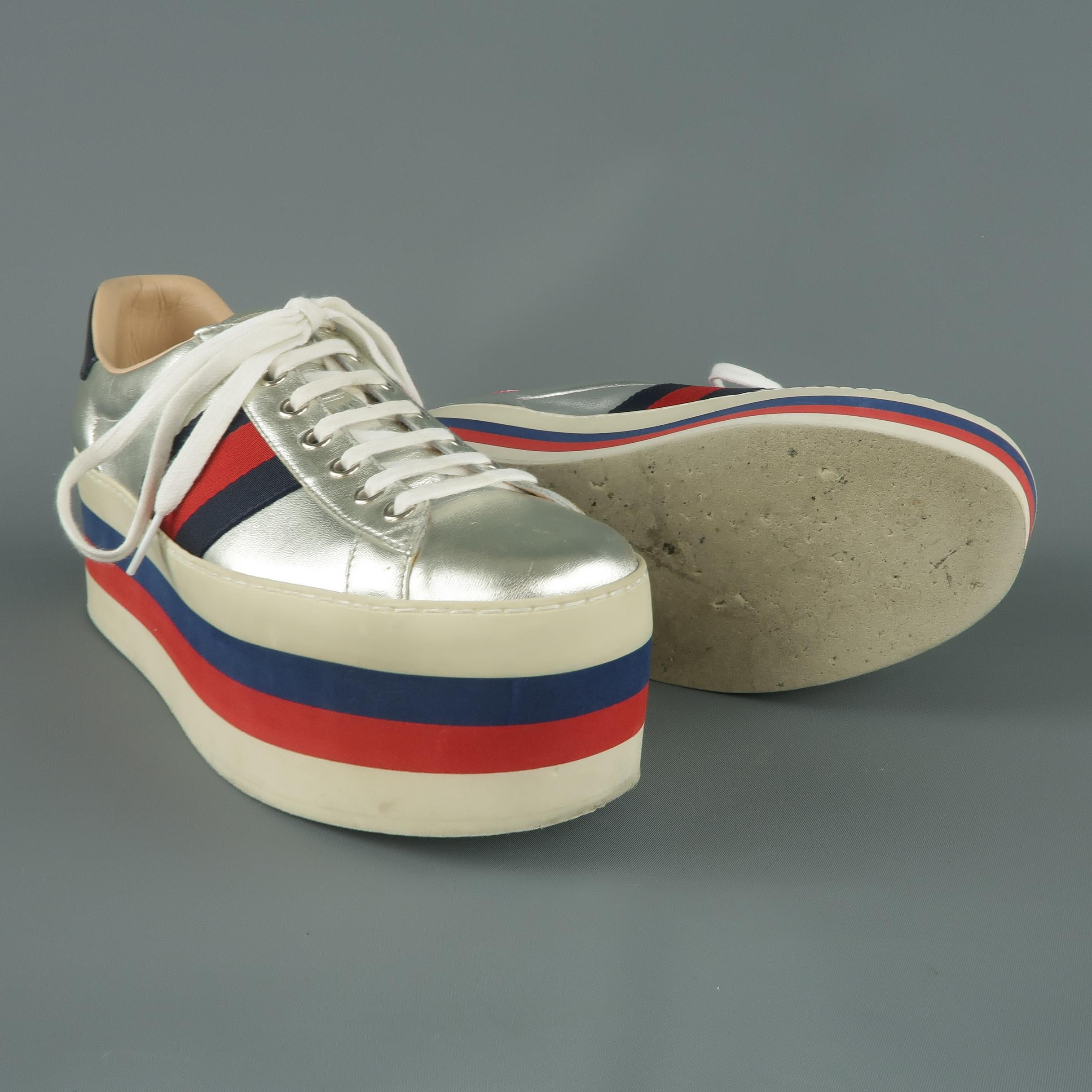 metallic platform shoes