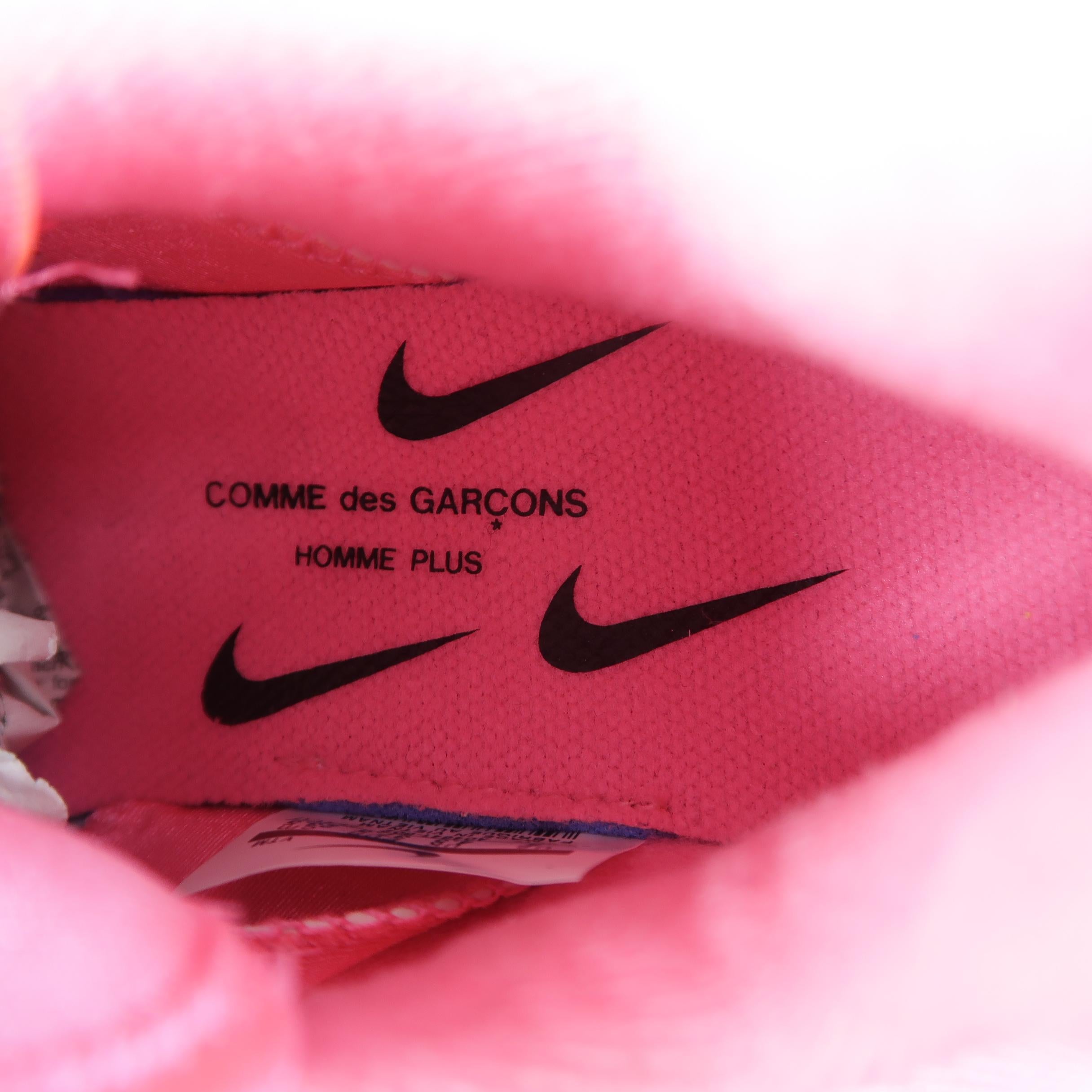 COMME des GARCONS Nike Size 5.5 Neon Pink Nylon Air Max 180 Sneakers Trainers 3