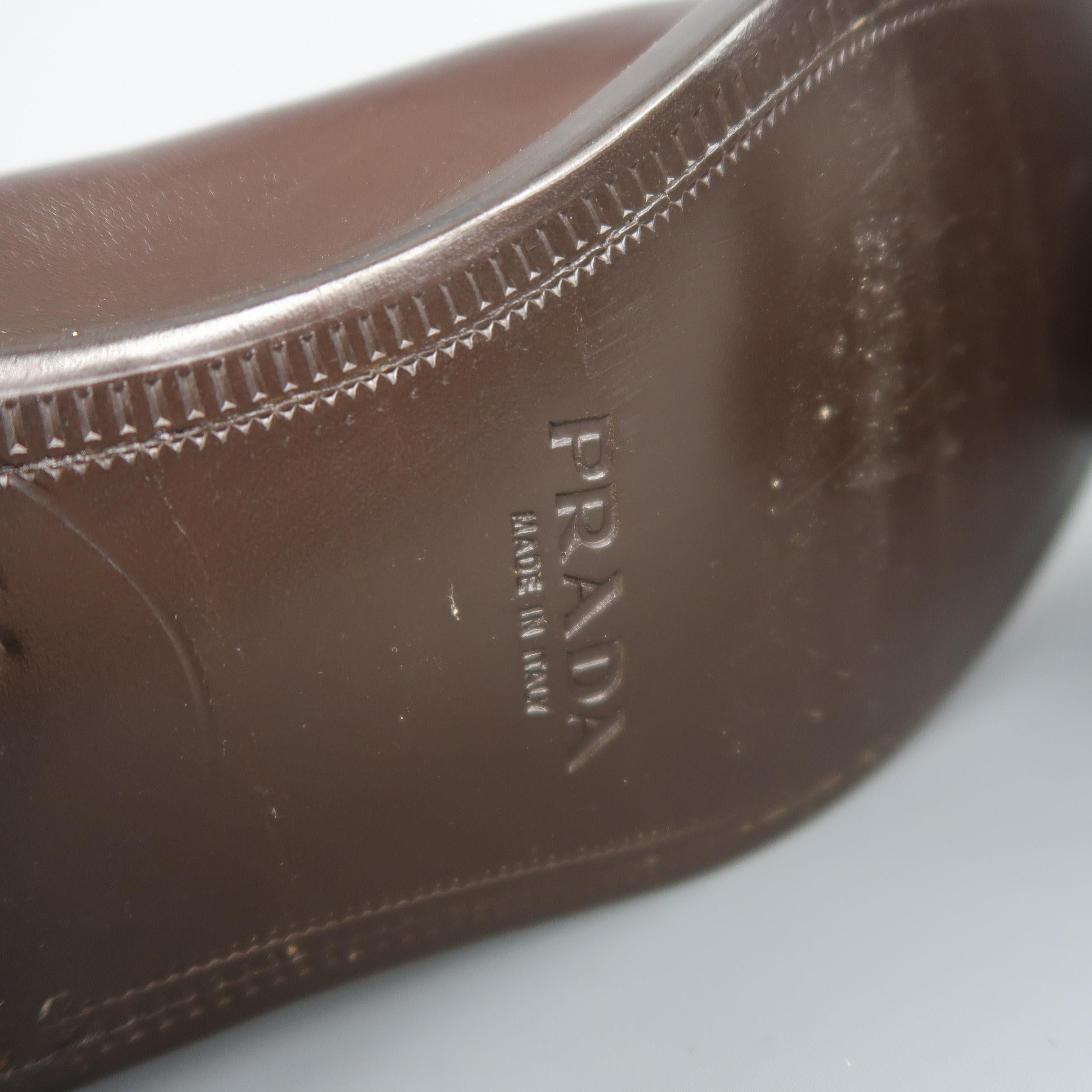 Prada Brown Leather Tall Buckle Men's Boot / Shoe 2