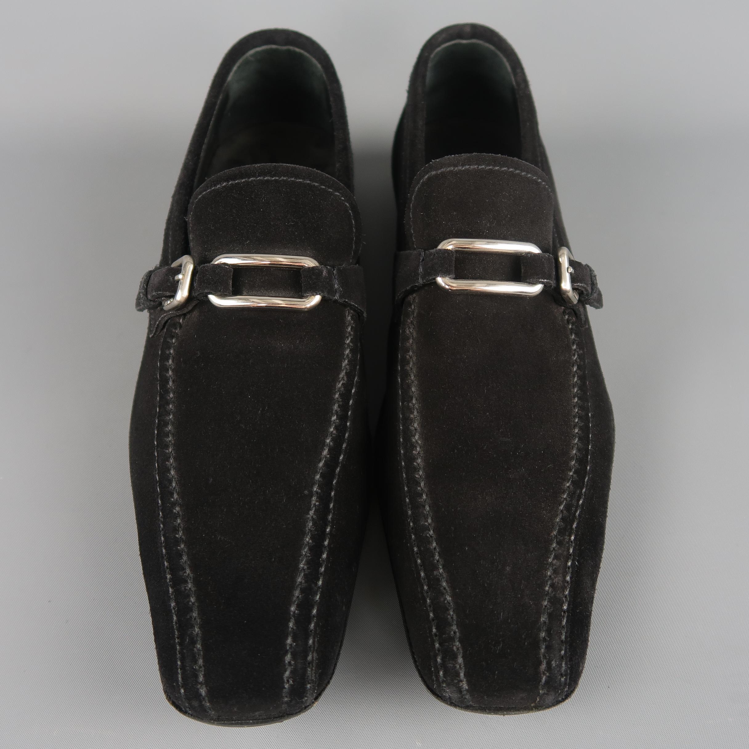 loafers with metal buckle