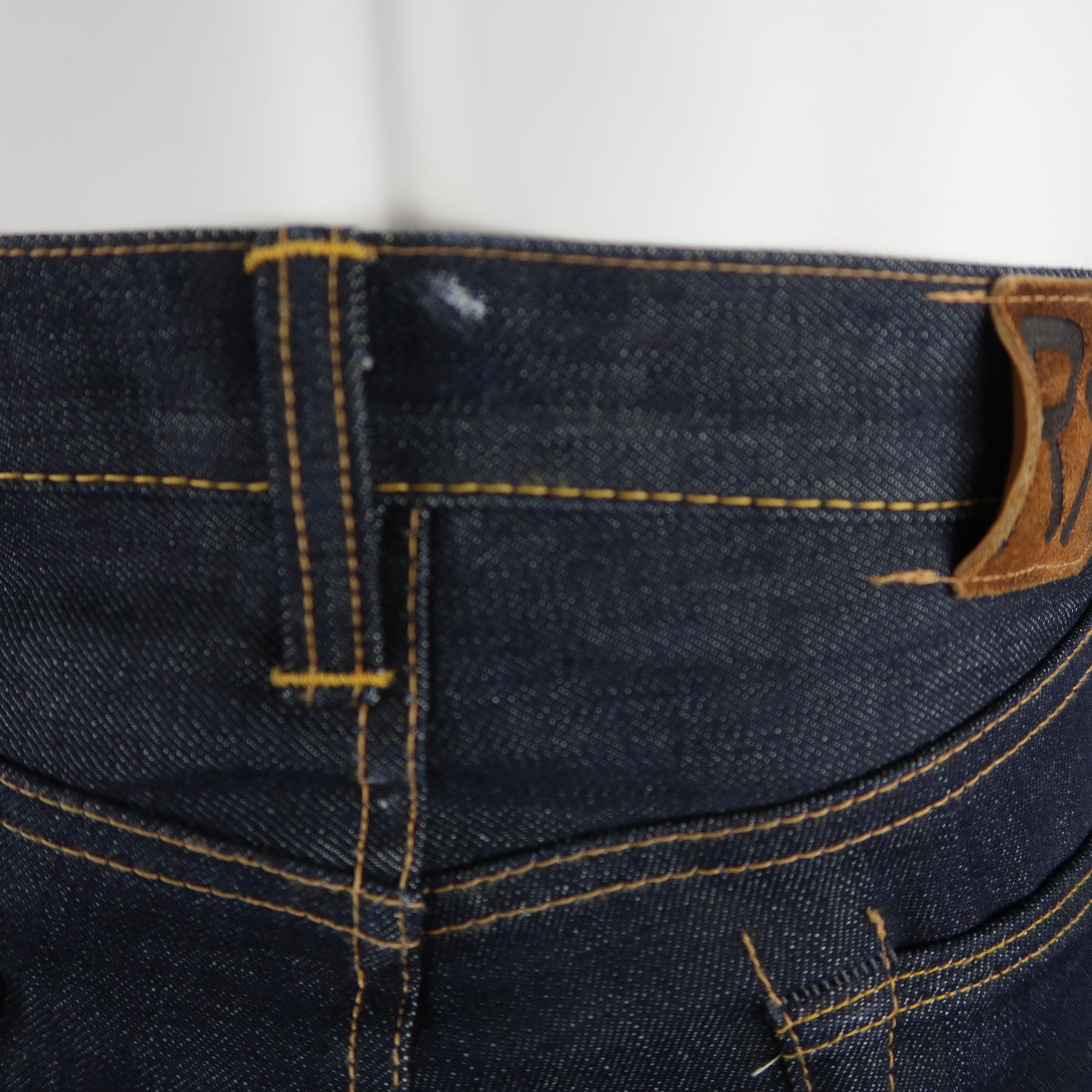 RRL by Ralph Lauren Indigo Navy Contrast Stitch Selvage Denim Jeans 1