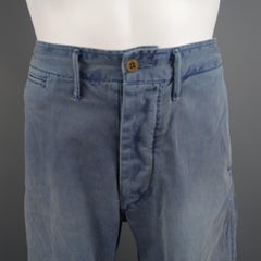 RRL by Ralph Lauren Blue Vintage Wash Cotton Casual Chino Pants