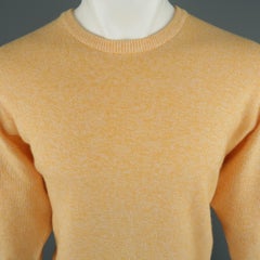 Neiman Marcus Yellow Heather Cashmere / Cotton Pullover