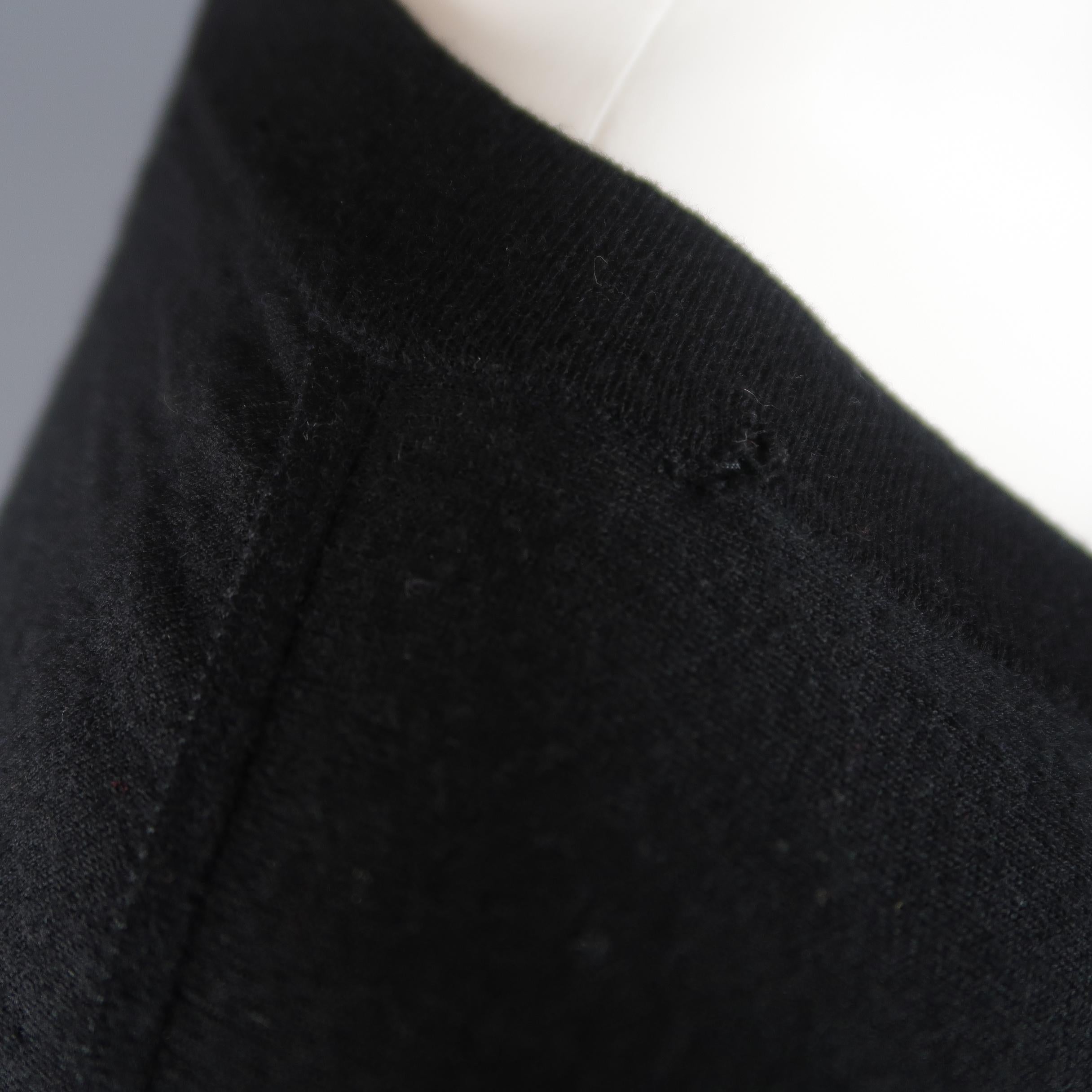 Men's Dolce & Gabbana Black Cashmere V-neck Pullover