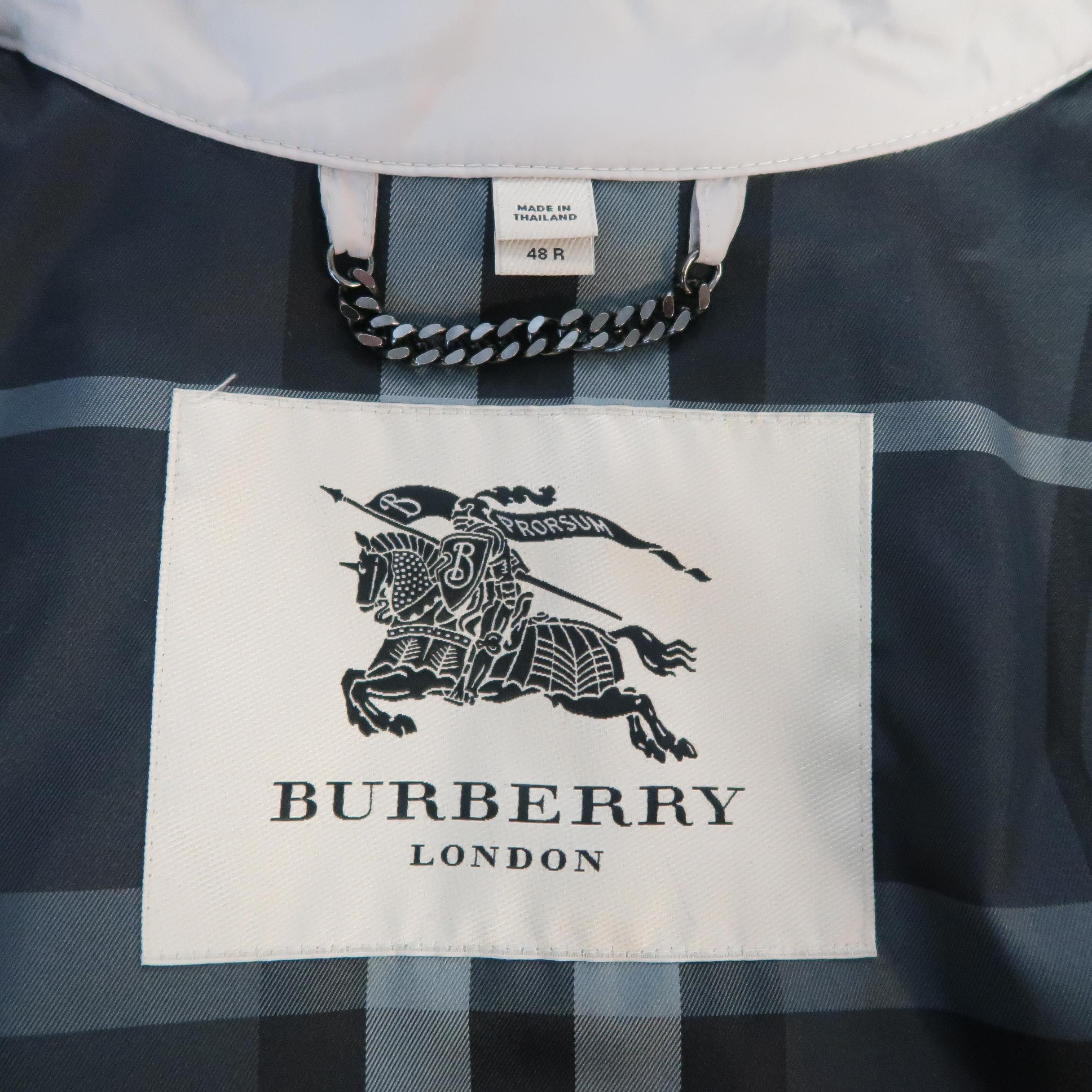 Burberry London Khaki Windbreaker Double Breasted Trench Coat 9