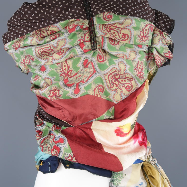 Tricot Comme des Garcons spring 2004 patterned patchwork sleeveless top
