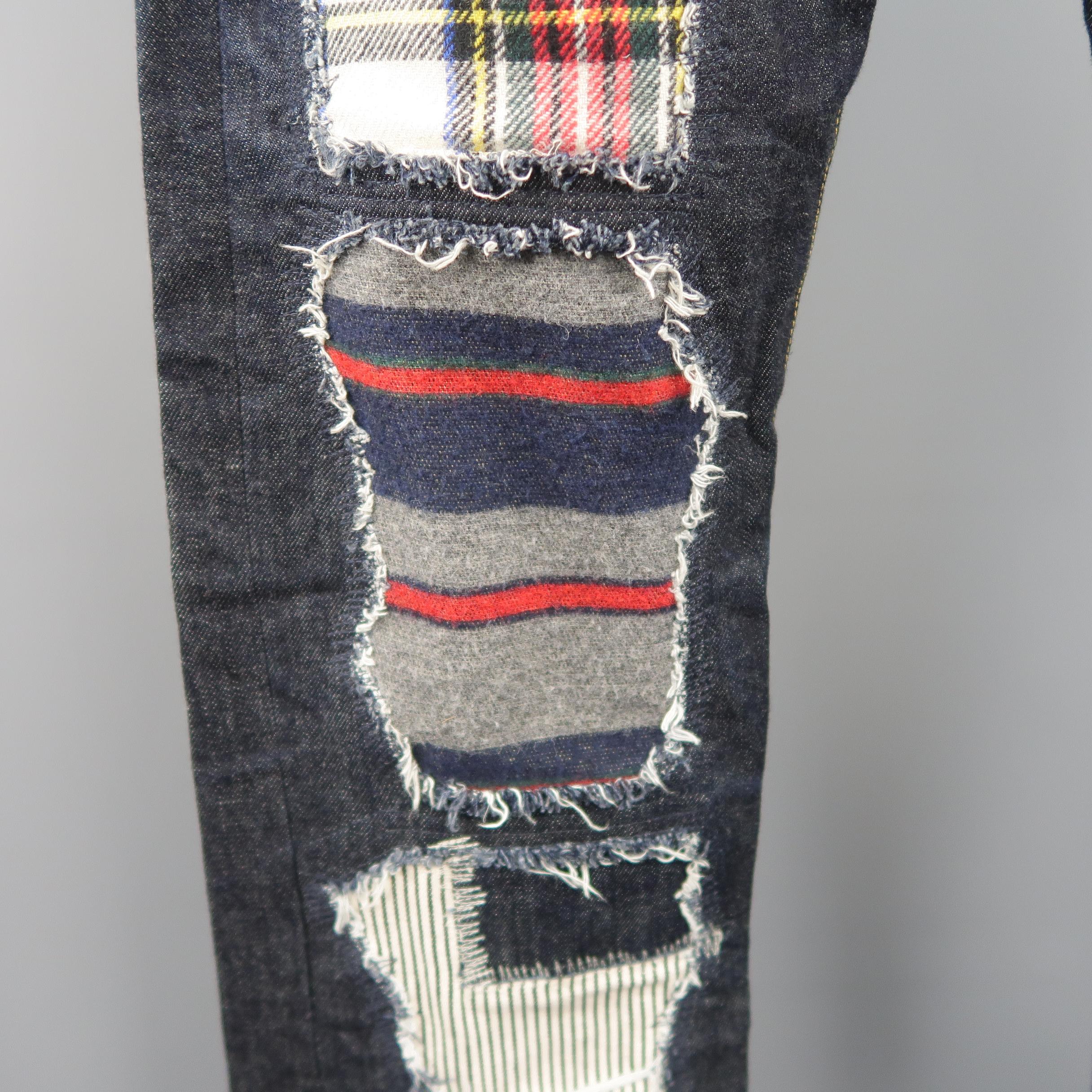 junya watanabe patchwork jeans