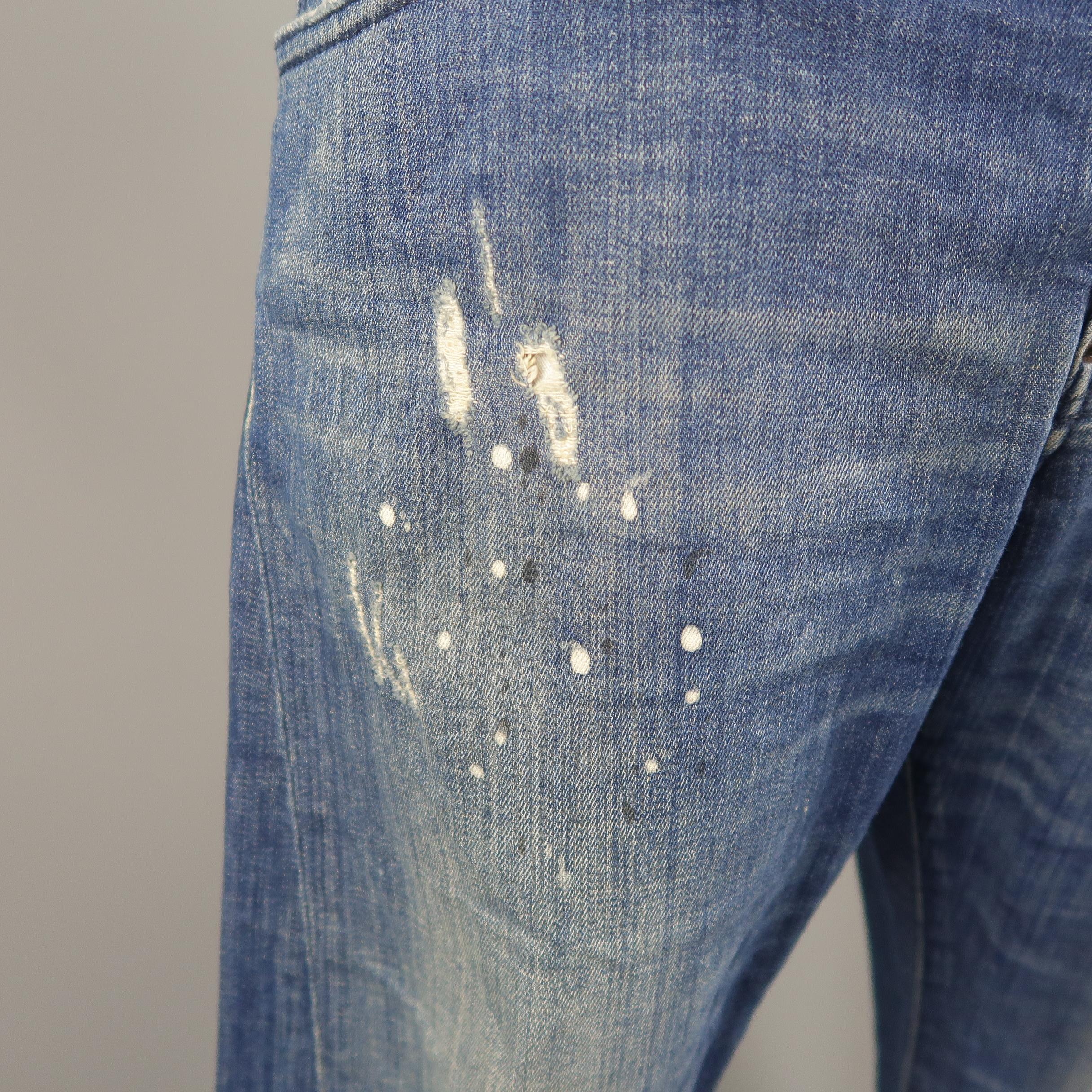 dsquared2 paint splatter jeans mens