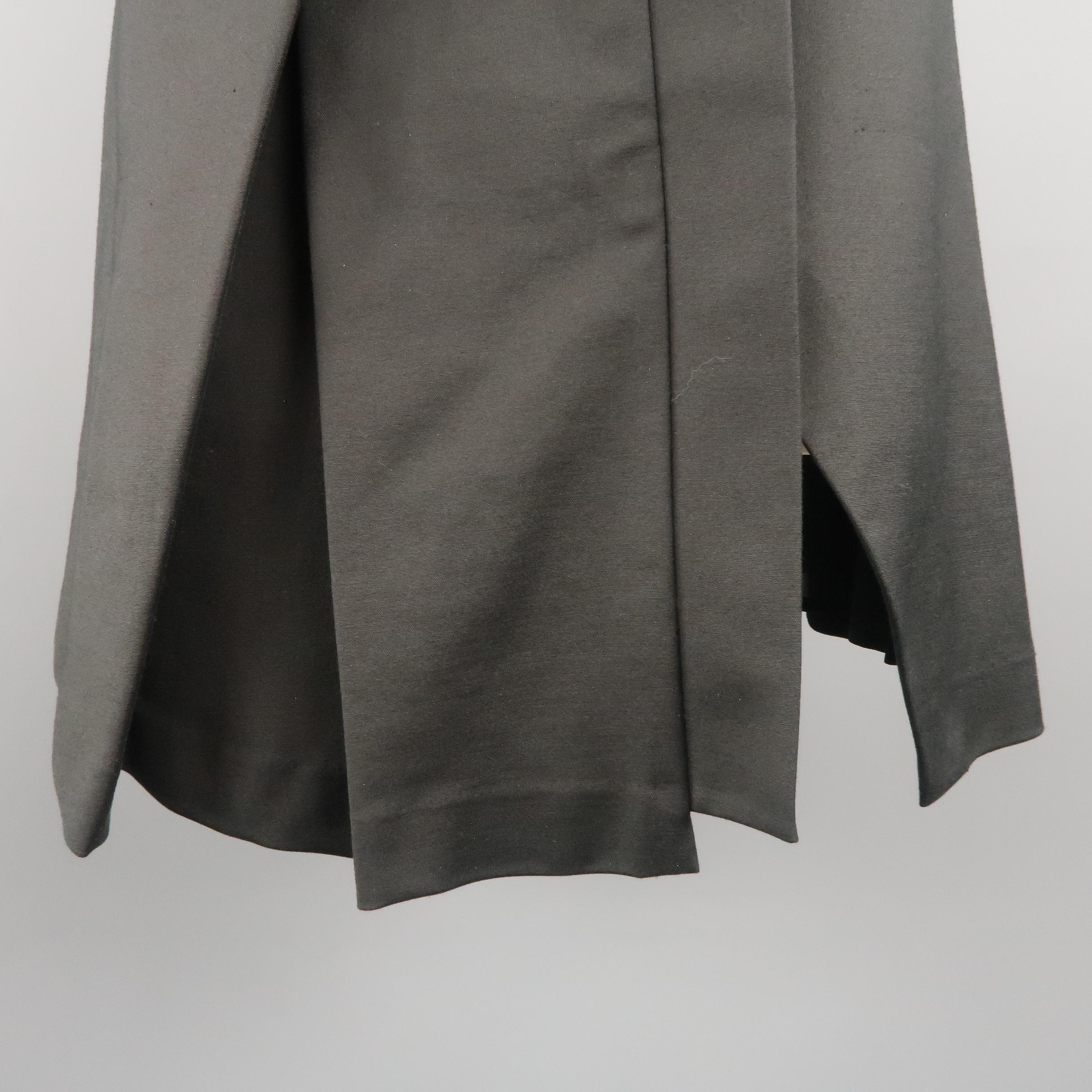 Women's VERSUS by GIANNI VERSACE Size 6 Black Cotton Asymmetrical Skirt