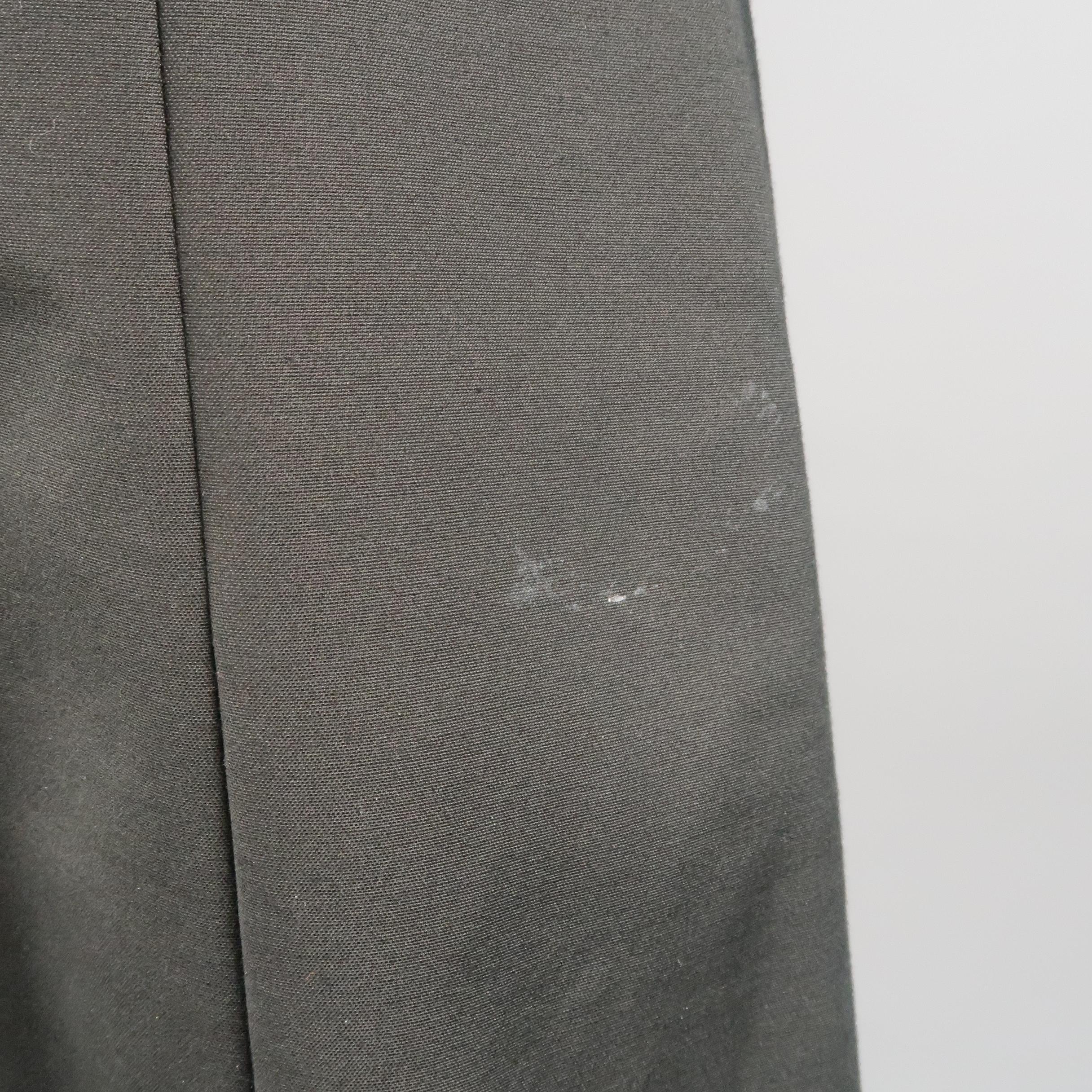 VERSUS by GIANNI VERSACE Size 6 Black Cotton Asymmetrical Skirt 3
