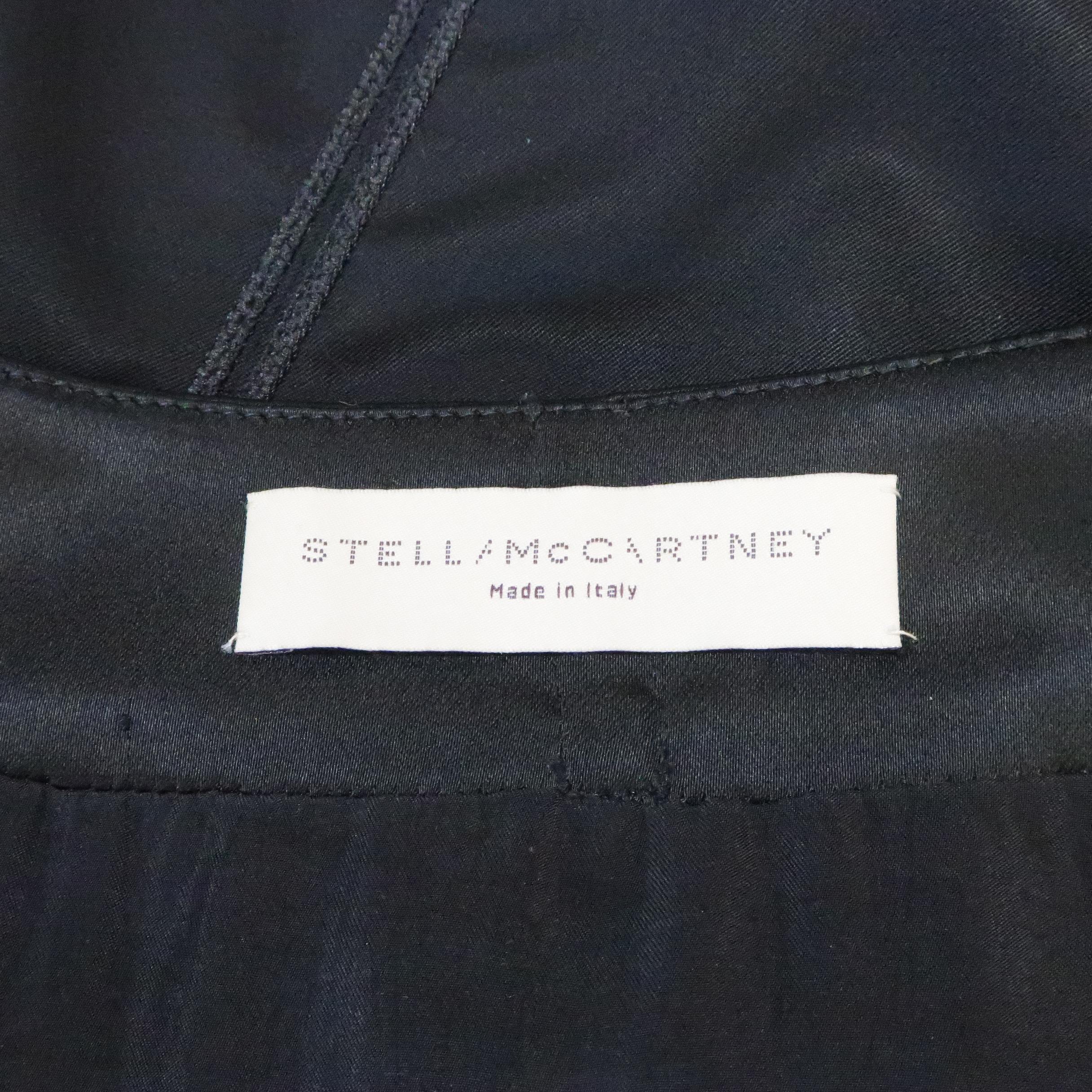 STELLA McCARTNEY Size 6 Black Wool Double Zipper Pencil Skirt 6