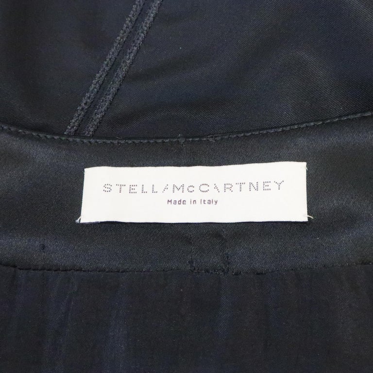 STELLA McCARTNEY Size 6 Black Wool Double Zipper Pencil Skirt at 1stDibs