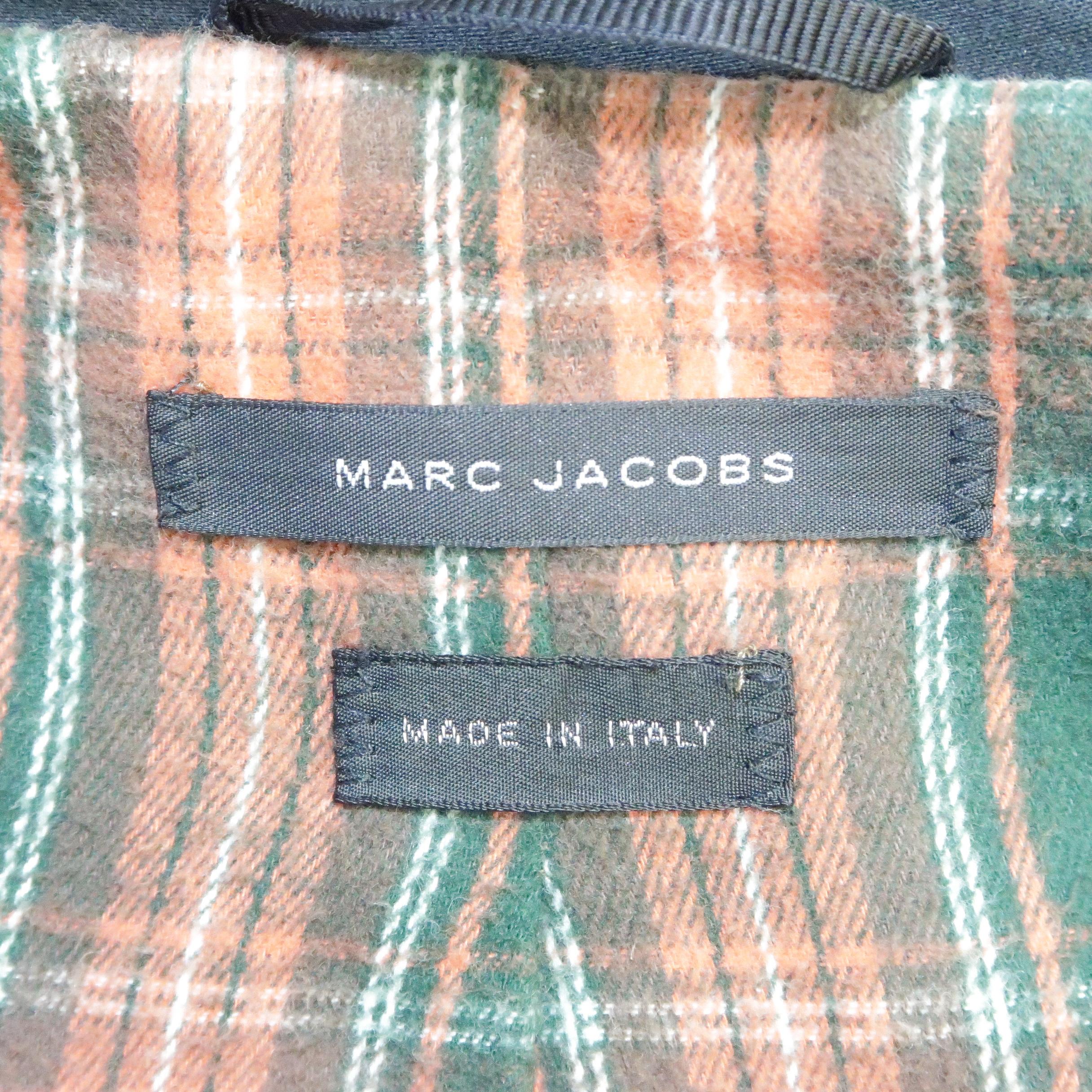MARC JACOBS 40 Black Solid Cotton Hooded Long Coat 7