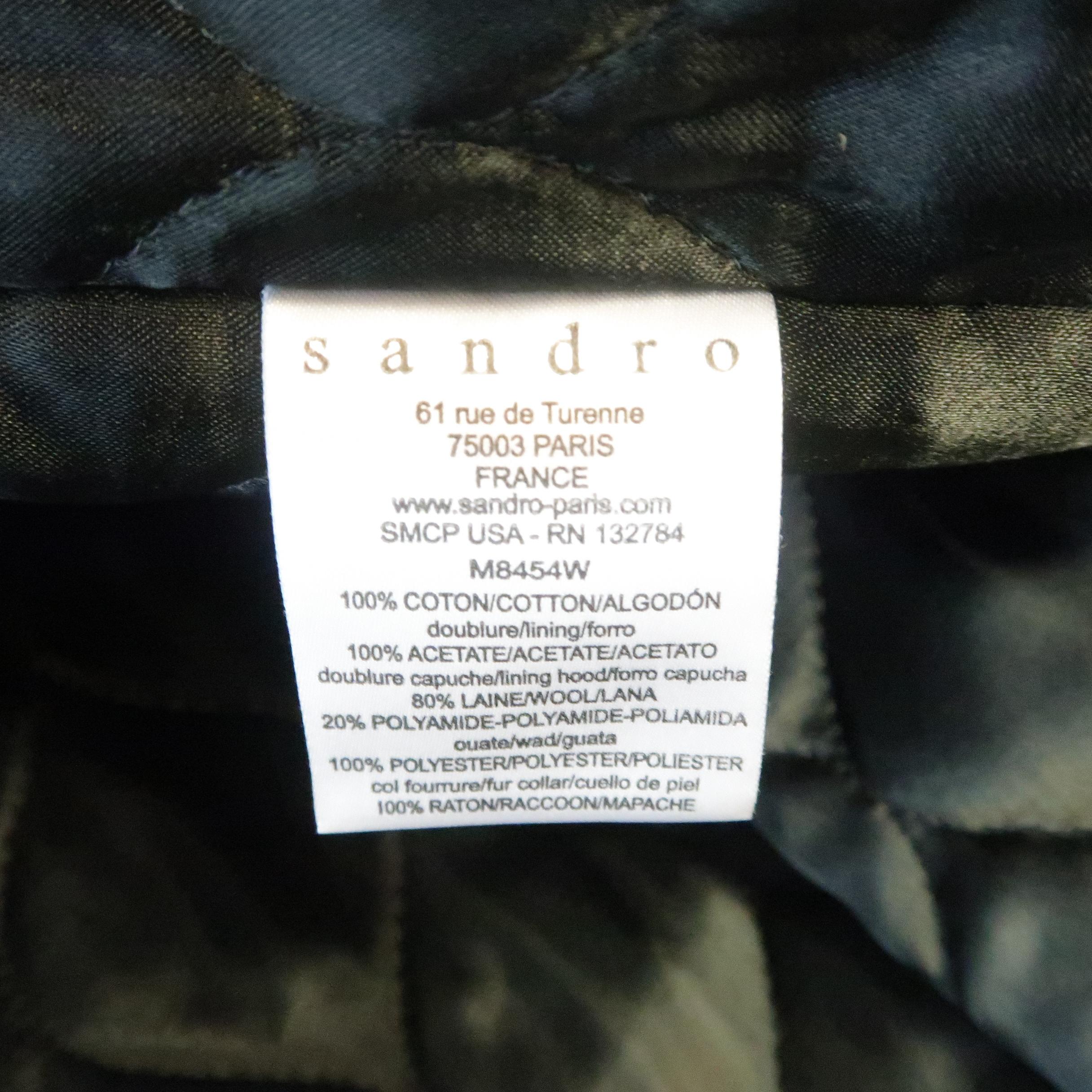 SANDRO L Tan Solid Cotton Hooded Jacket 7