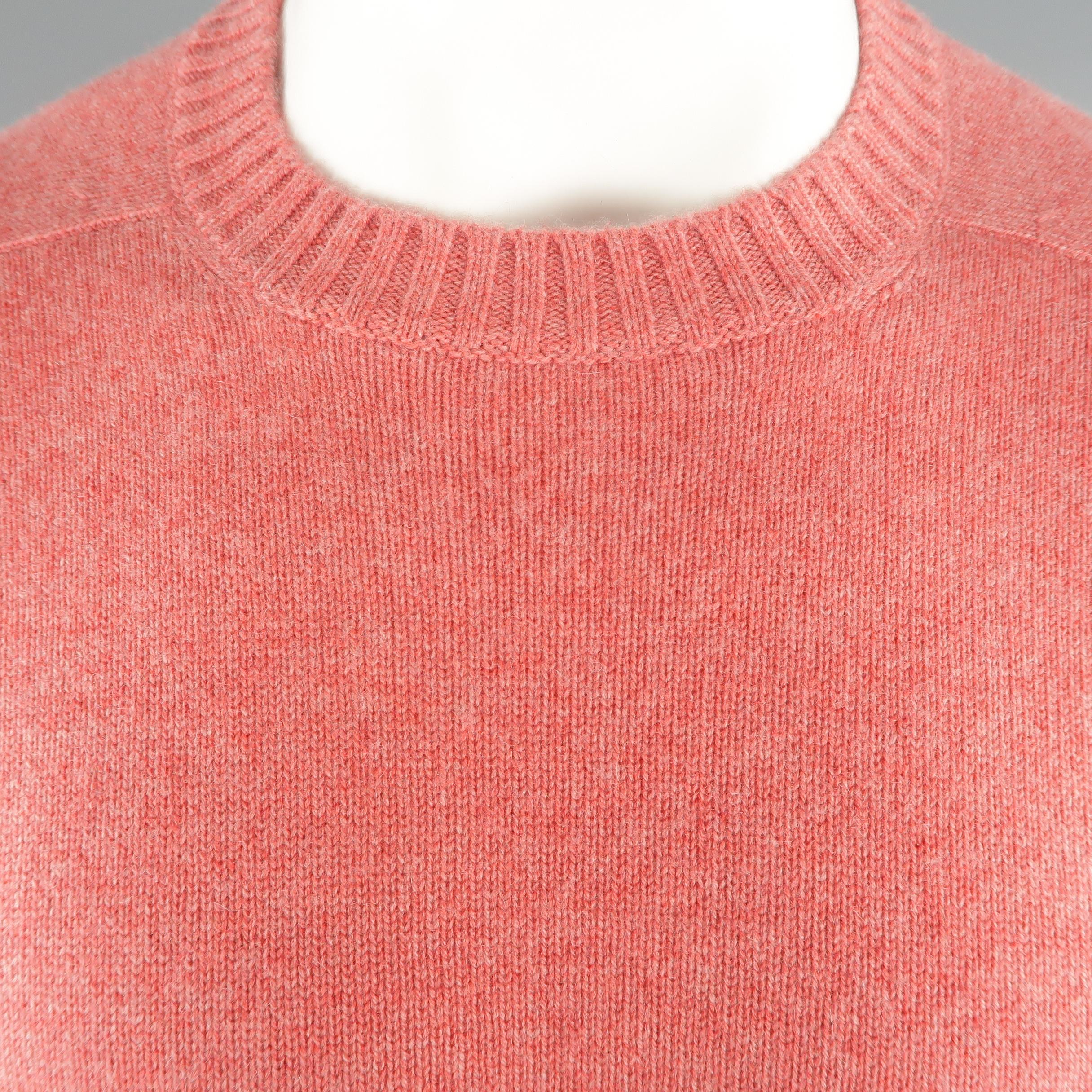 Pink BRUNELLO CUCINELLI Size 42 Salmon Knitted Cashmere Sweater