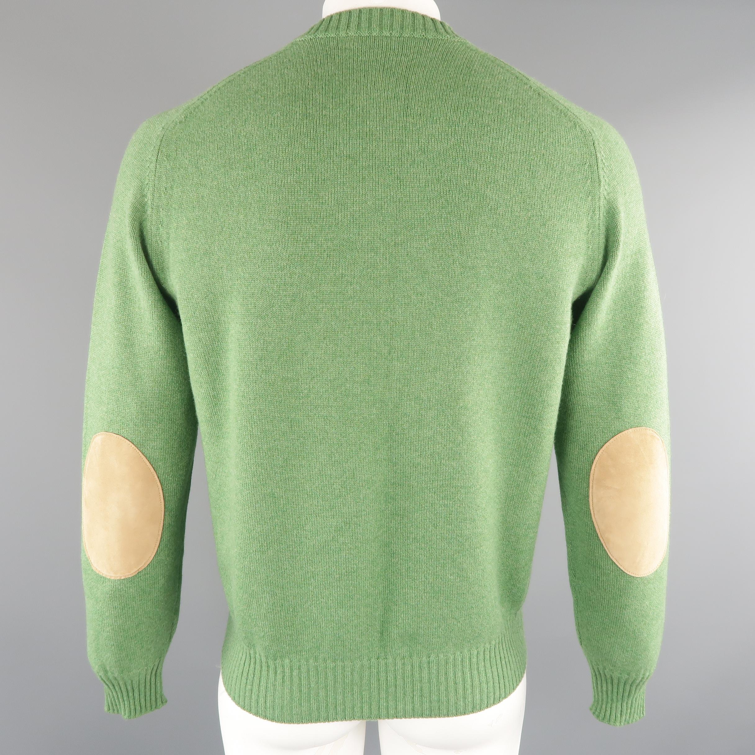 mens sweater with elbow pads