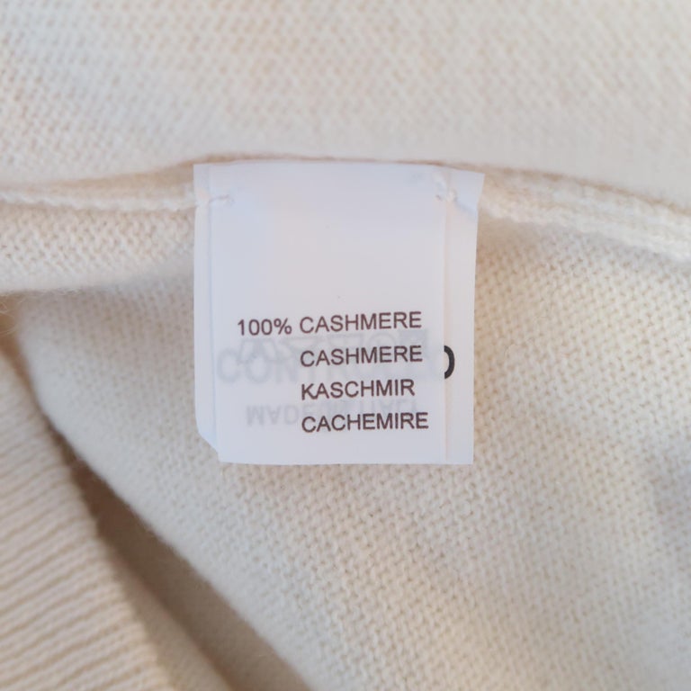 BRUNELLO CUCINELLI Size 44 Beige Cable Knit Cashmere Henley Sweater For ...