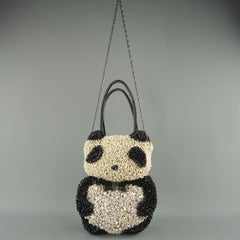 ANTEPRIMA Crochet Swarovski Crystal 3D PANDA WIREBAG Handtasche