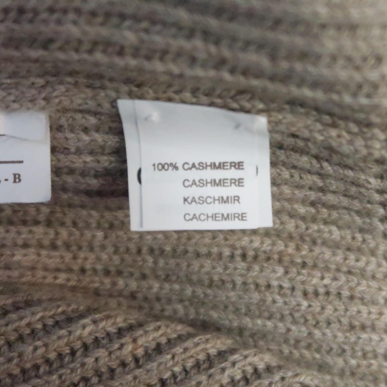 BRUNELLO CUCINELLI Size 46 Ribbed Knit Cashmere Sweater at 1stDibs