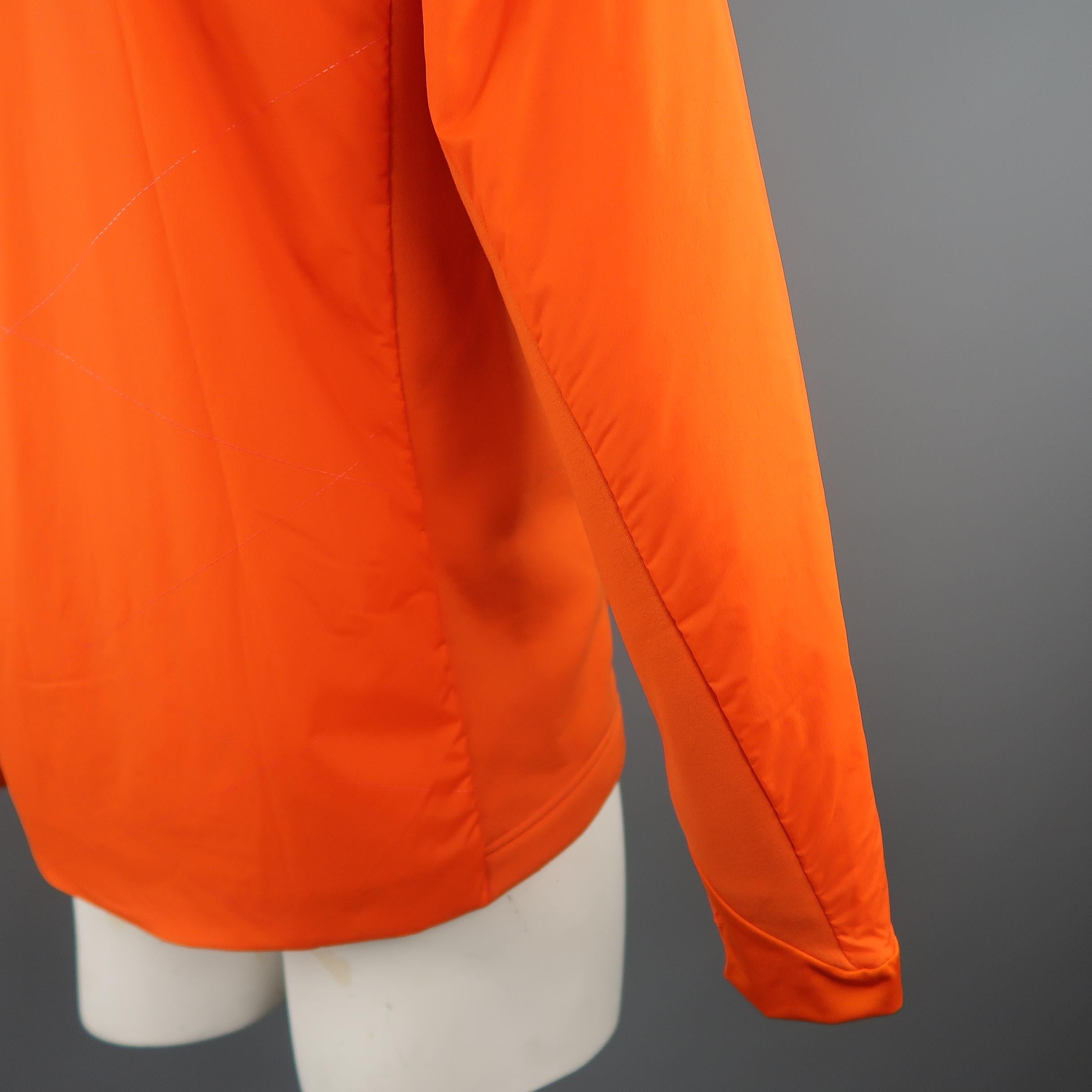 Men's KJUS 42 Orange Solid Polyamide Jacket