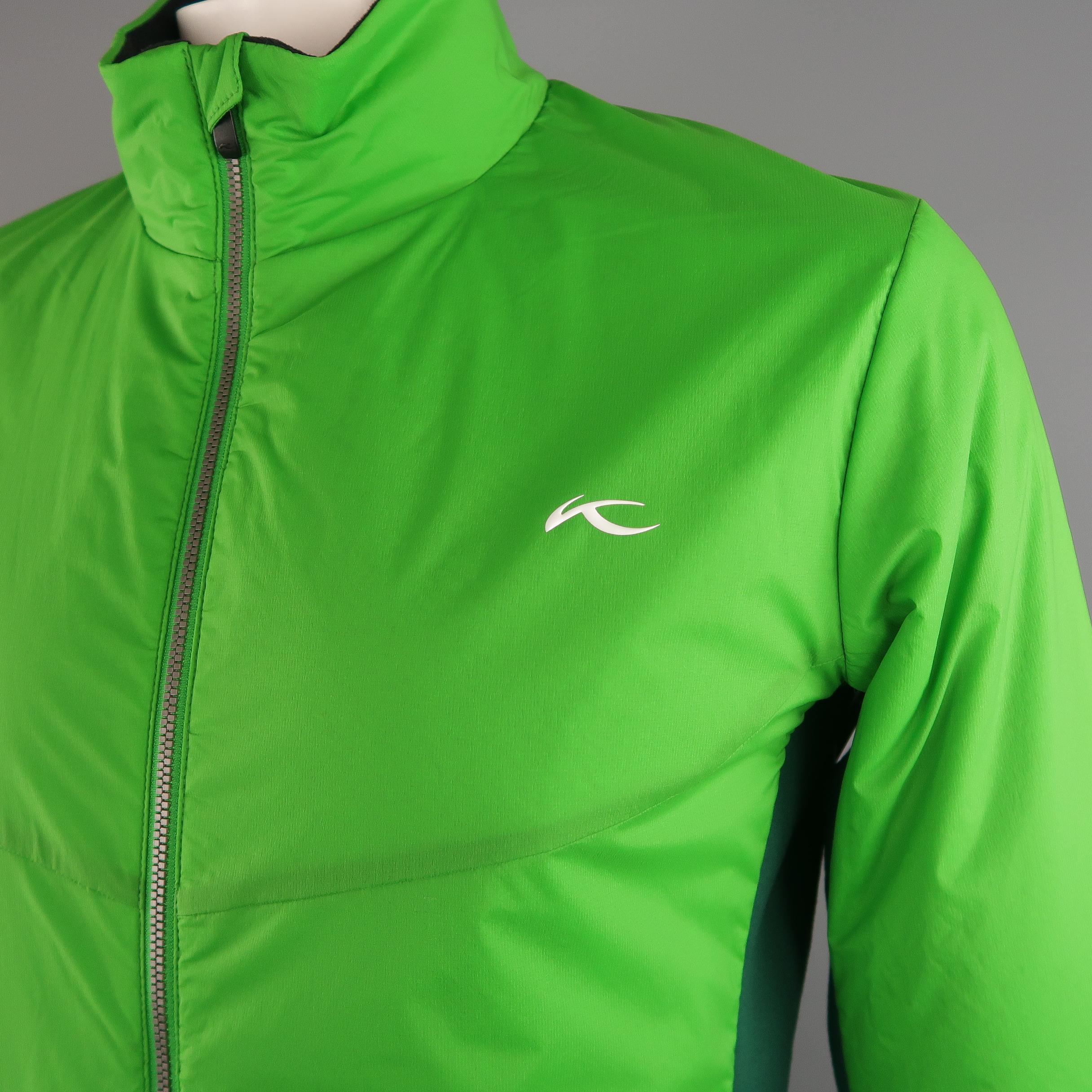 KJUS 42 Green Solid Polyamide Jacket In New Condition In San Francisco, CA