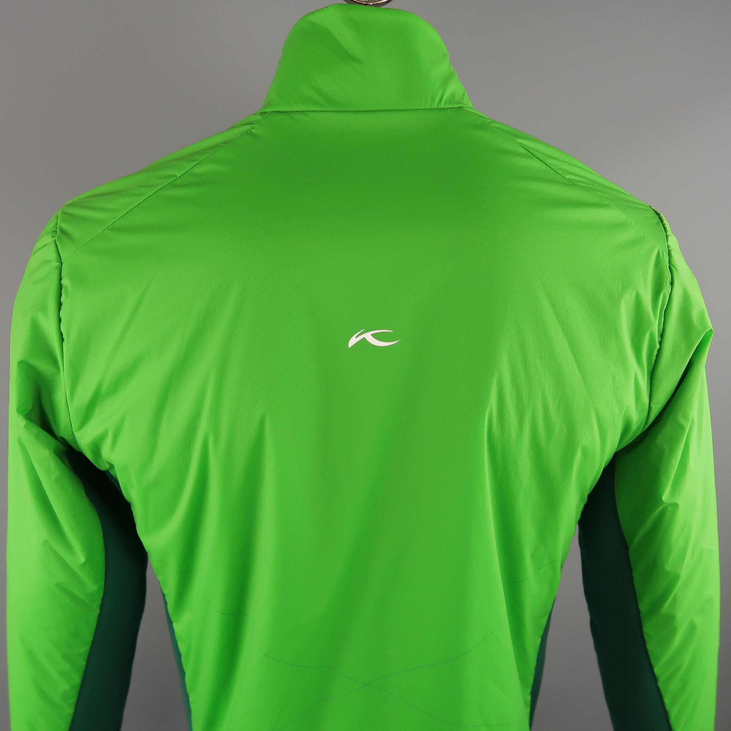 KJUS 42 Green Solid Polyamide Jacket 1