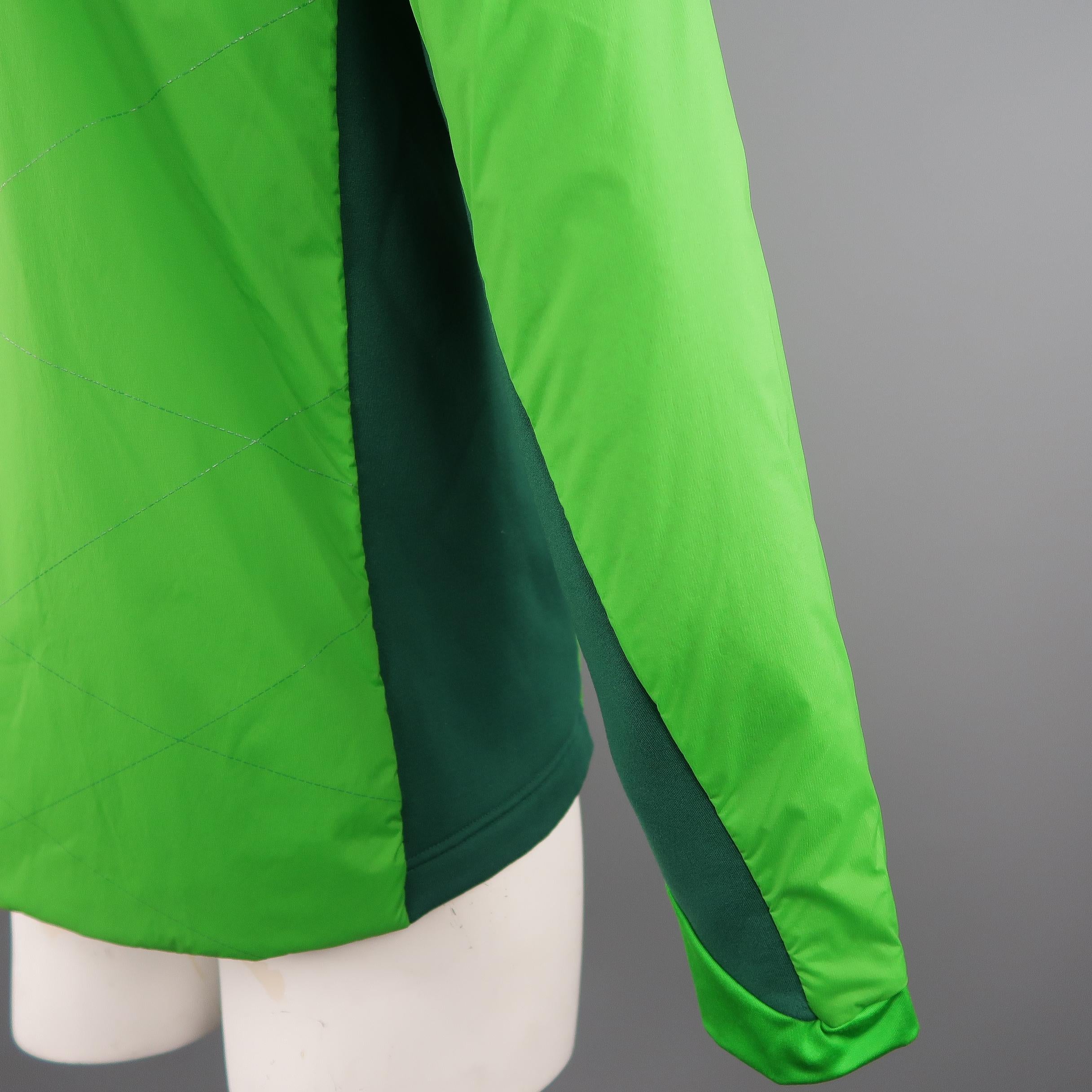 KJUS 42 Green Solid Polyamide Jacket 2