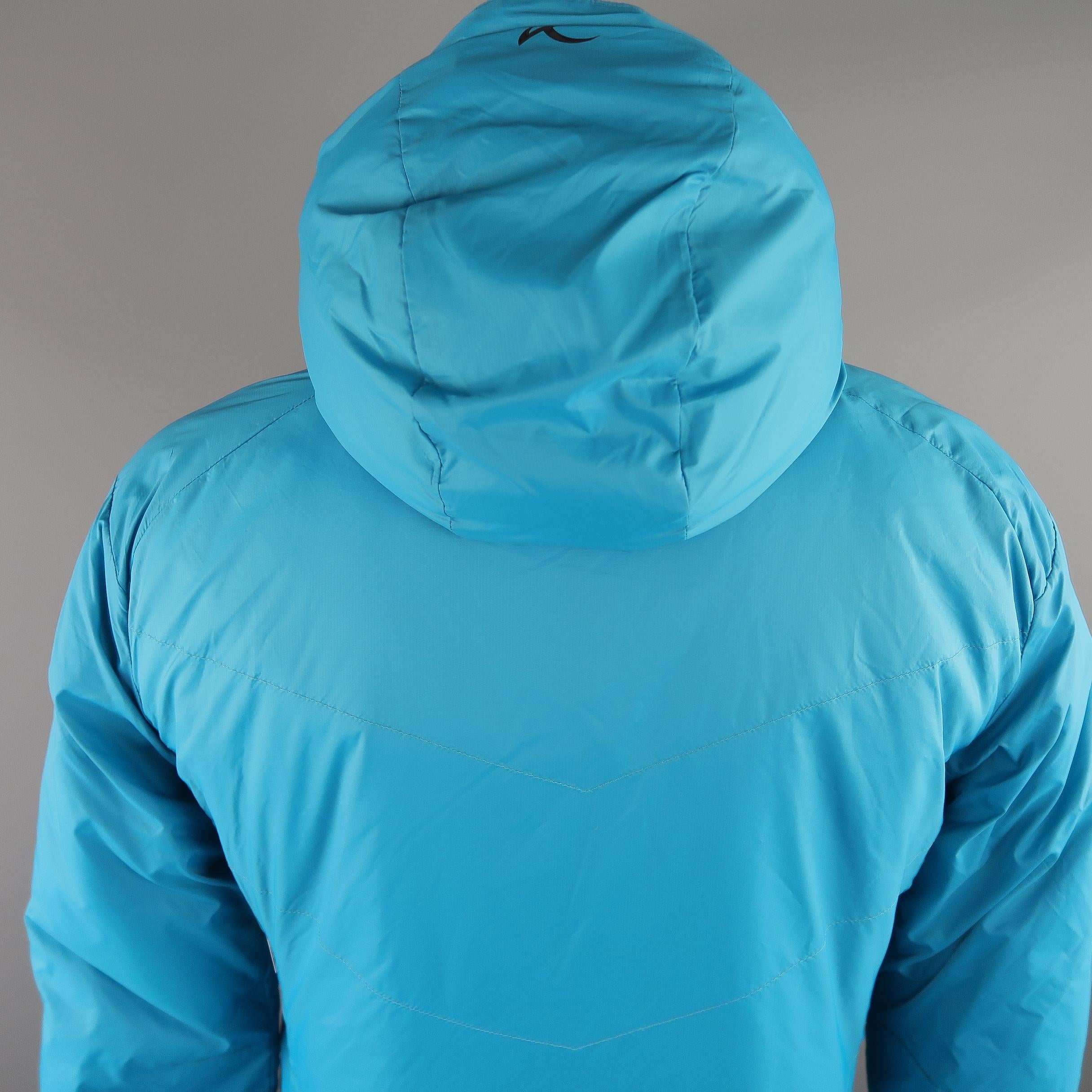 Men's KJUS 42 Aqua Solid Polyamide Hooded Jacket