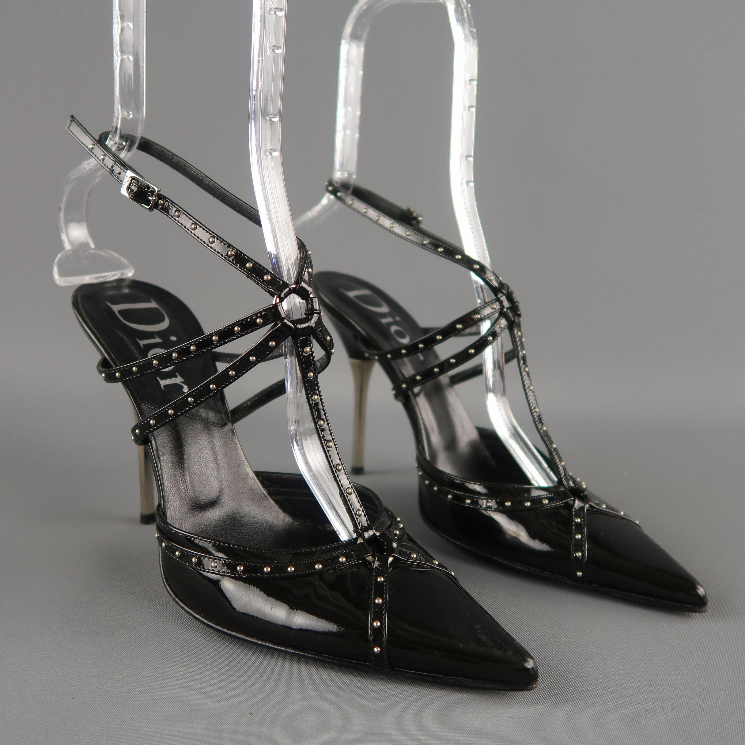 metal heel stilettos