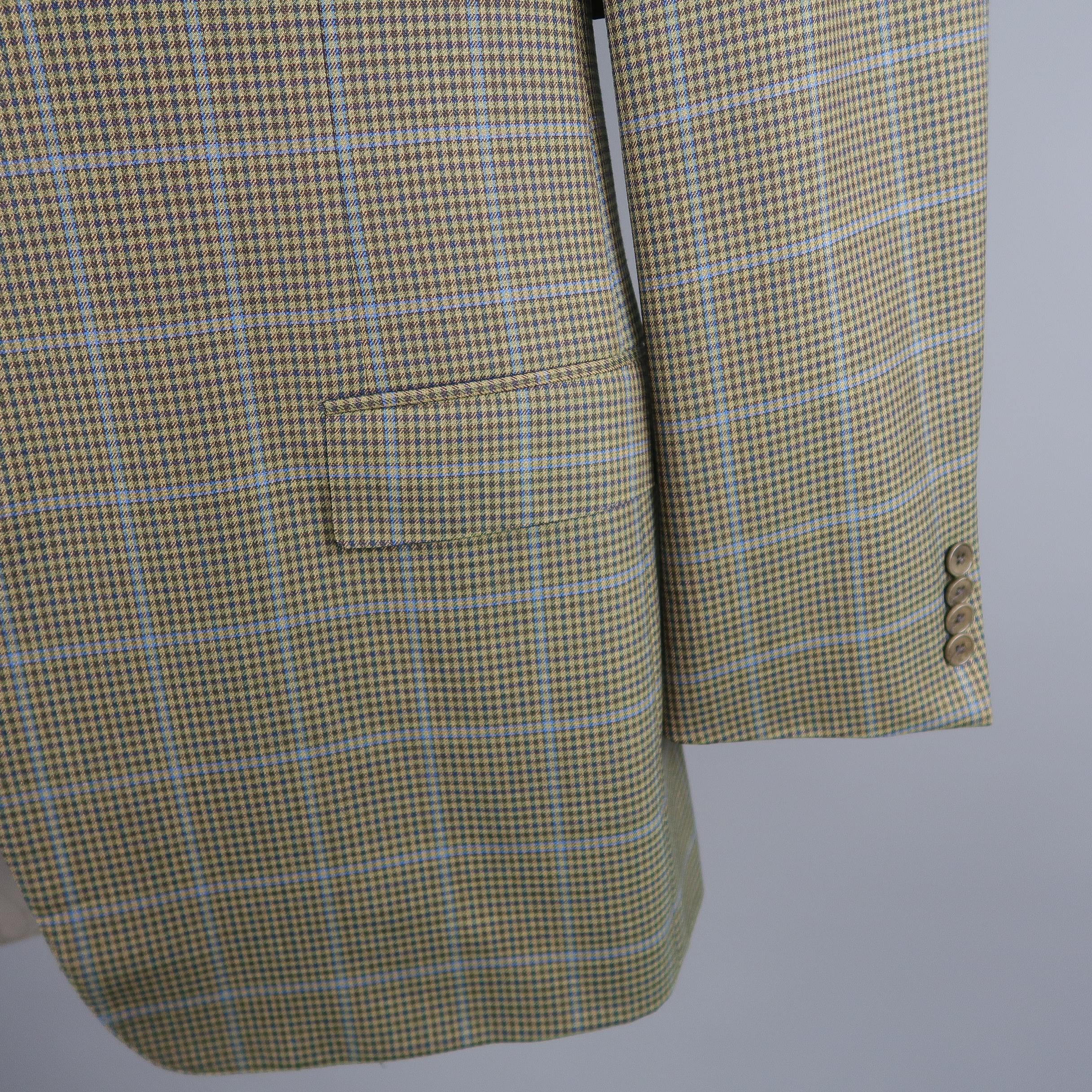 Gray ERMENEGILDO ZEGNA 48 Long Olive Solid Wool Sport Coat