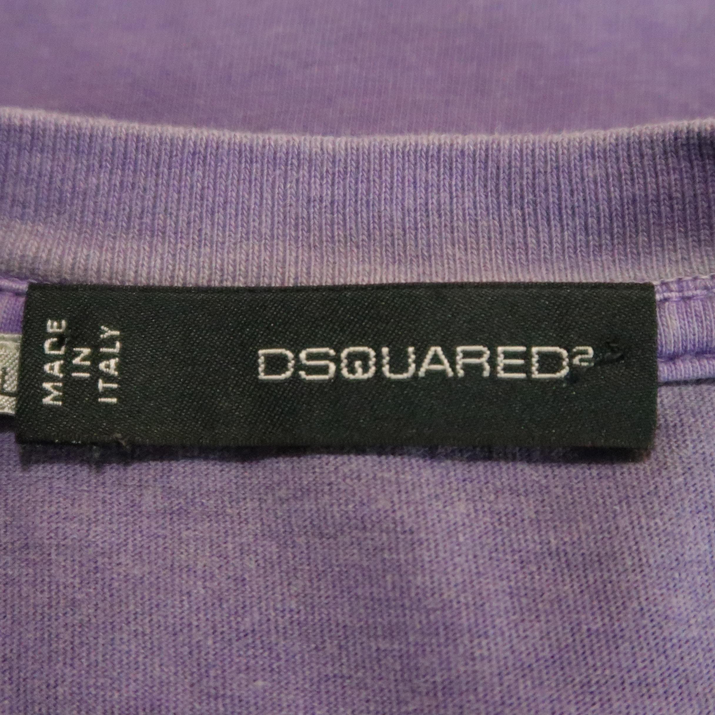 DSQUARED2 Size L Purple Graphic 