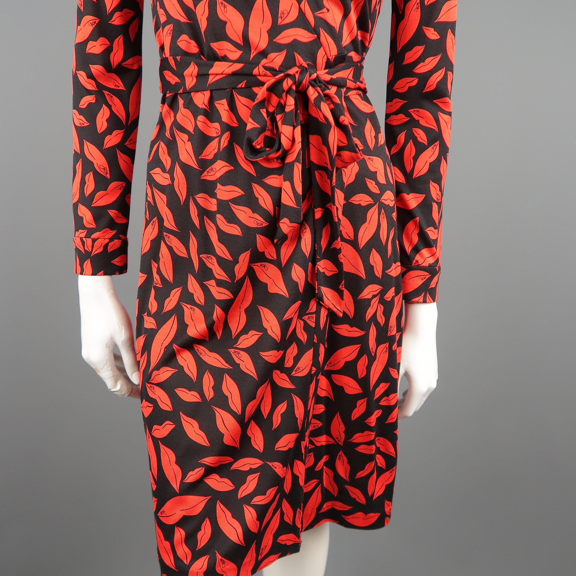 dvf lips dress
