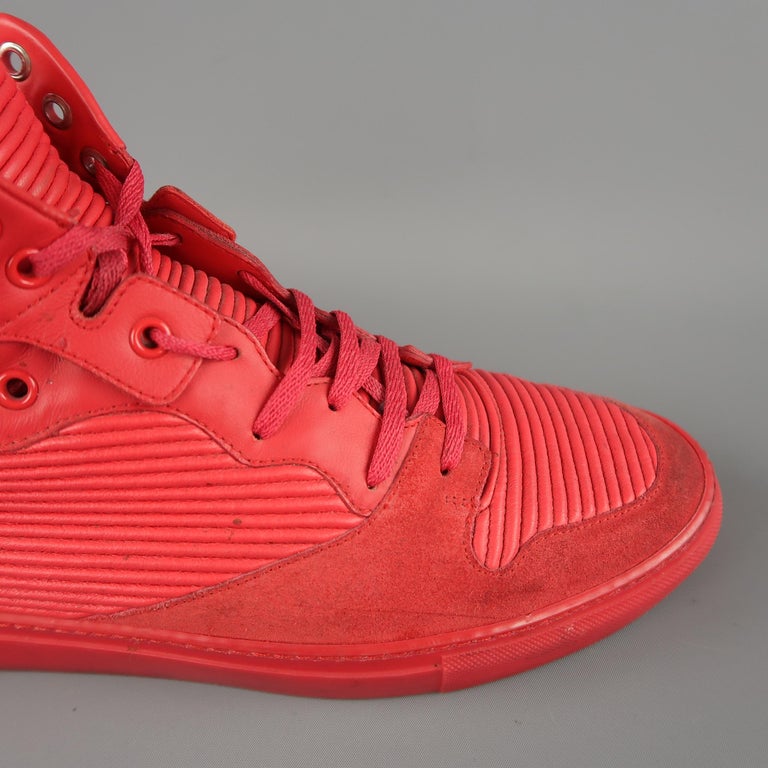 balenciaga high top red