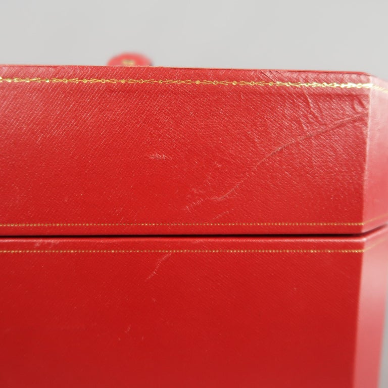 Vintage CARTIER Red Watch and Jewelry Storage Box with Drawer ...