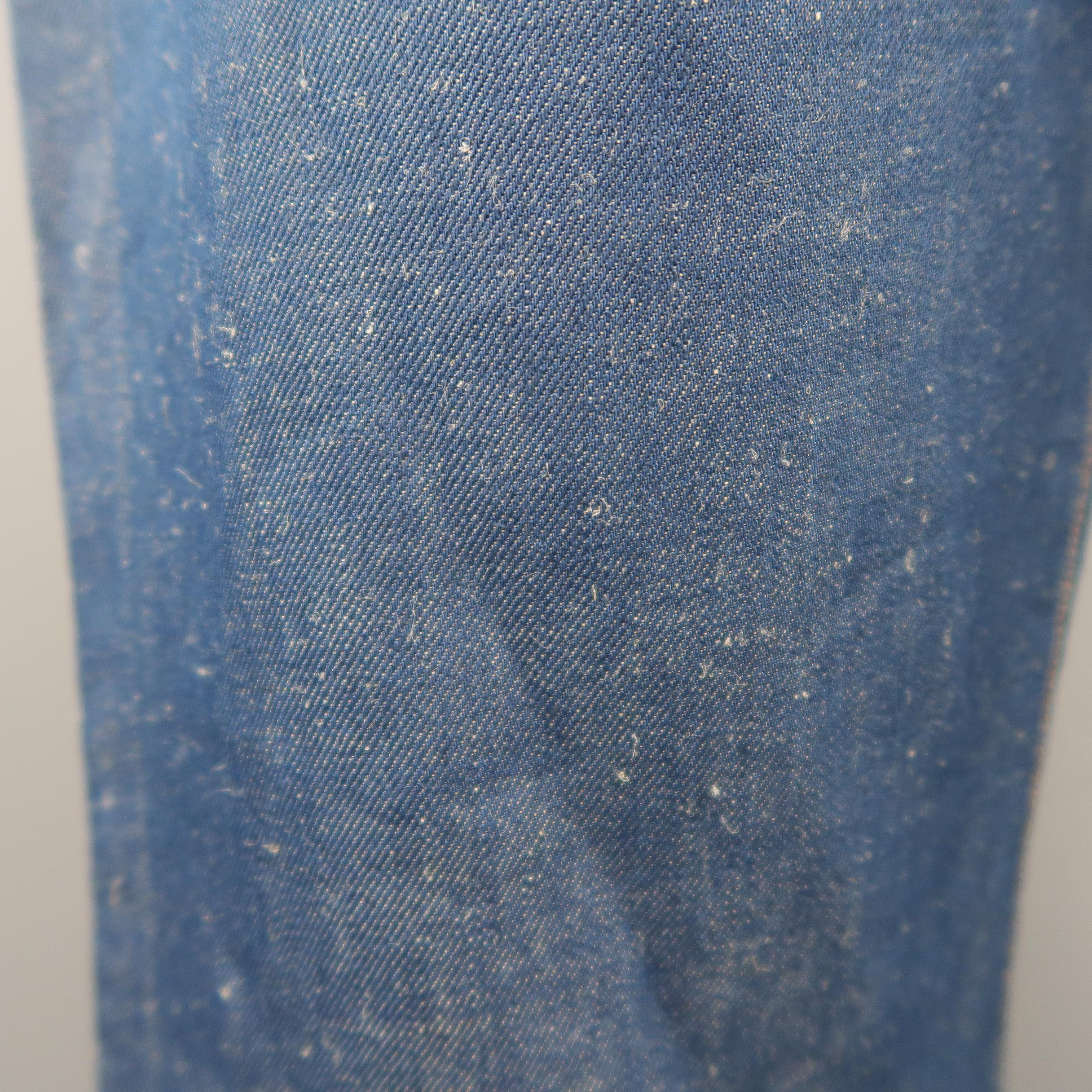 HAVERSACK Size M Blue Cotton / Linen Denim Button Fly Jeans 3