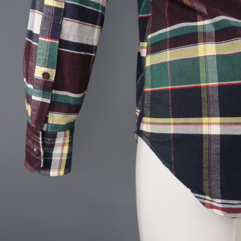 Chemise Thom Browne Multicolore Rayée - Taille 1 - Coton 100% - Coupe Slim - Neuf Avec étiquette