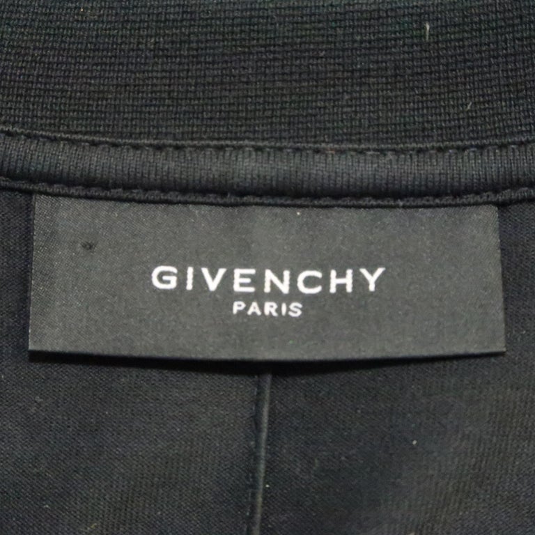 GIVENCHY Size S Black Graphic Cotton Oversized T-shirt at 1stDibs